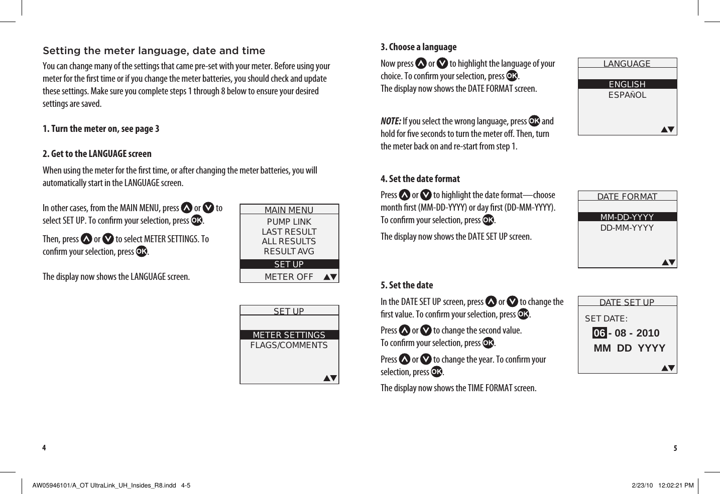 Page 6 of LifeScan B OneTouch UltraLink Blood Glucose Meter User Manual Manual