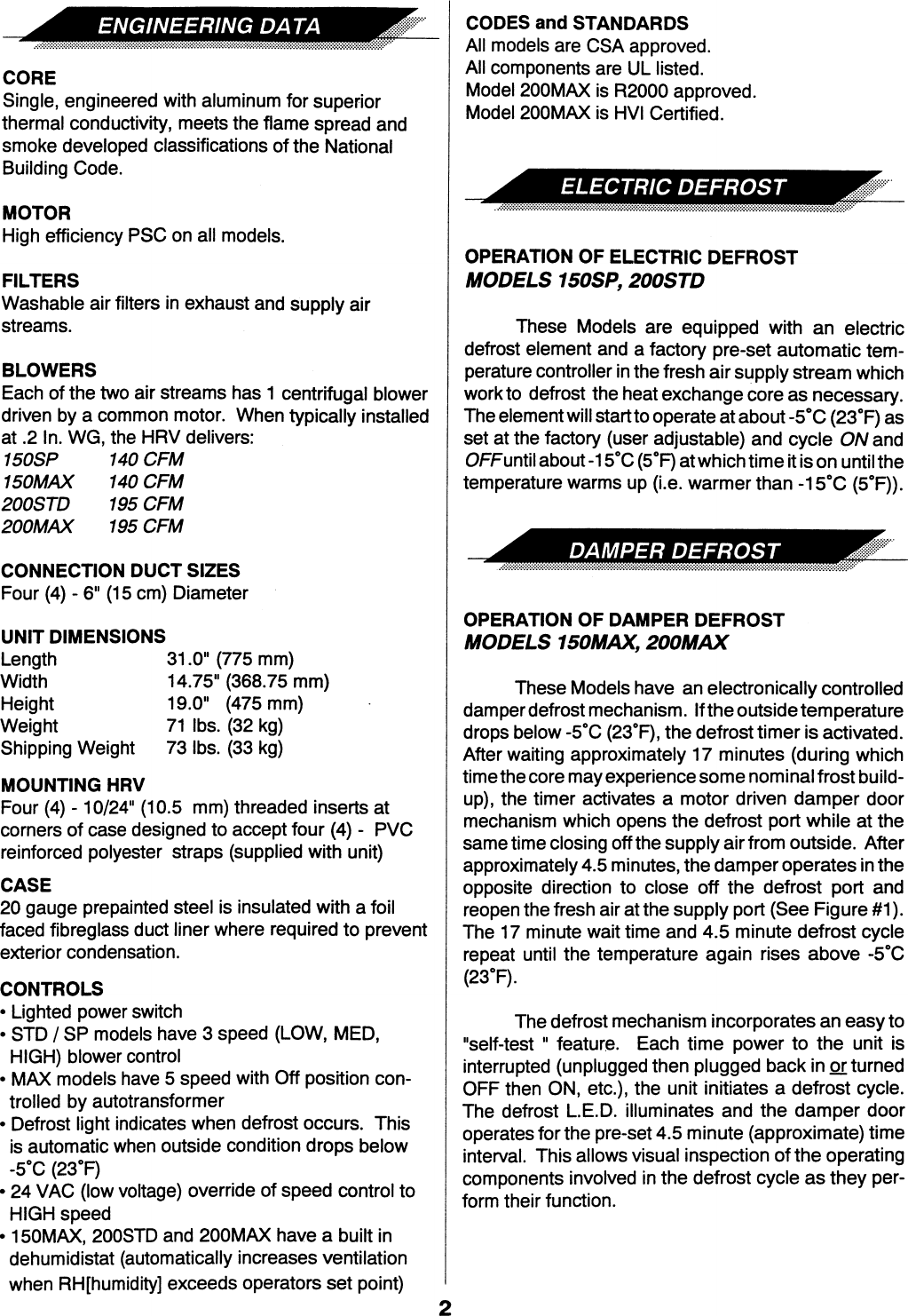 Page 3 of 12 - Lifebreath Lifebreath-150Max-Users-Manual-  Lifebreath-150max-users-manual
