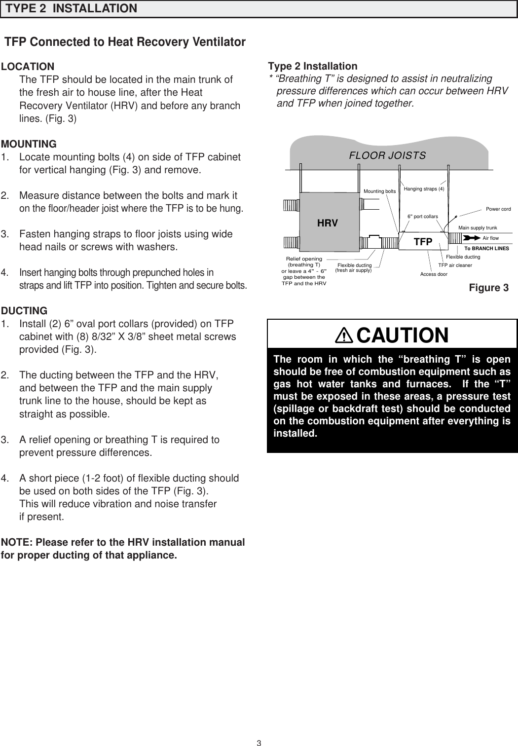 Page 3 of 4 - Lifebreath Lifebreath-Tfp2000-Users-Manual-  Lifebreath-tfp2000-users-manual