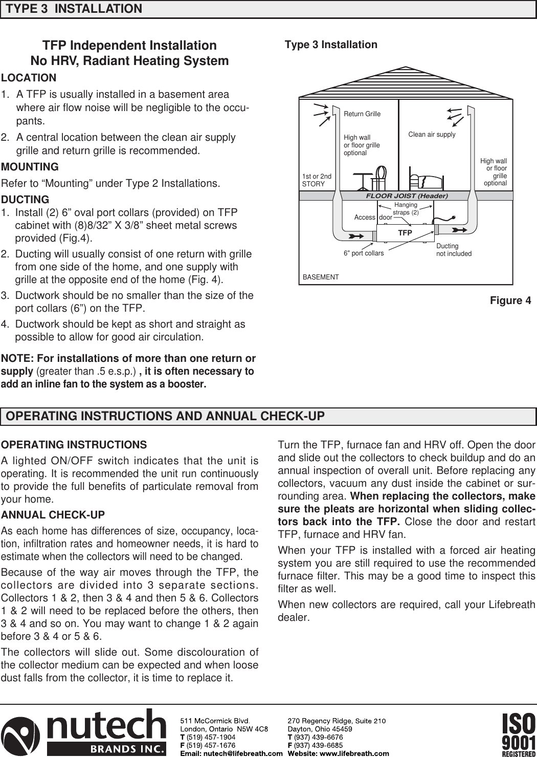 Page 4 of 4 - Lifebreath Lifebreath-Tfp2000-Users-Manual-  Lifebreath-tfp2000-users-manual