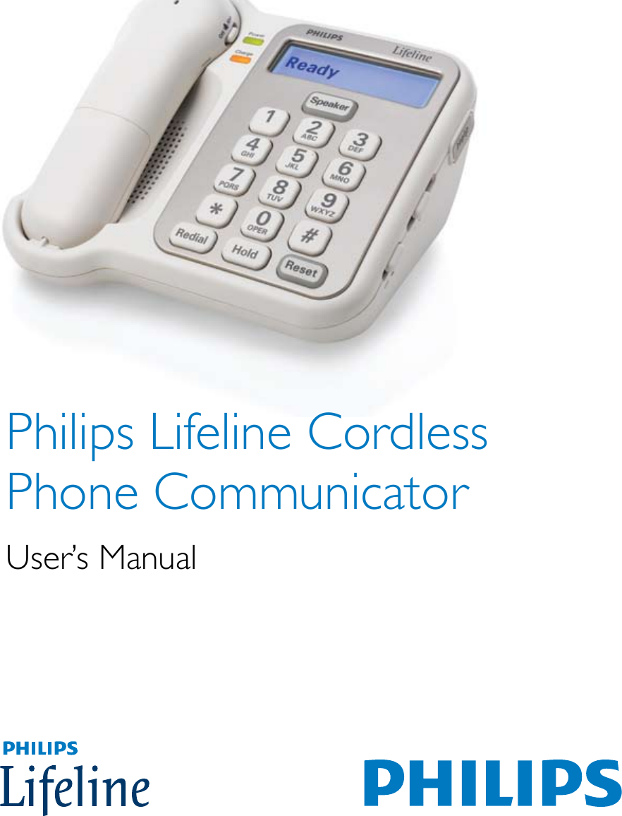Philips Lifeline Cordless  Phone CommunicatorUser’s Manual