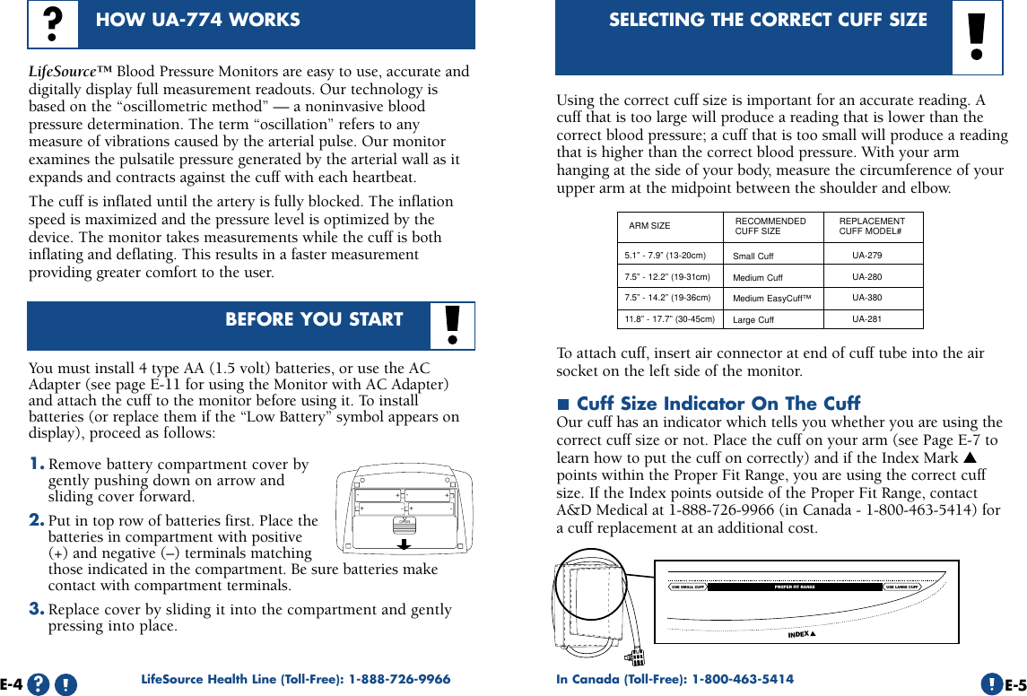 Page 4 of 11 - Lifesource Lifesource-Ua-774-Users-Manual- Pages From UA_774composite  Lifesource-ua-774-users-manual