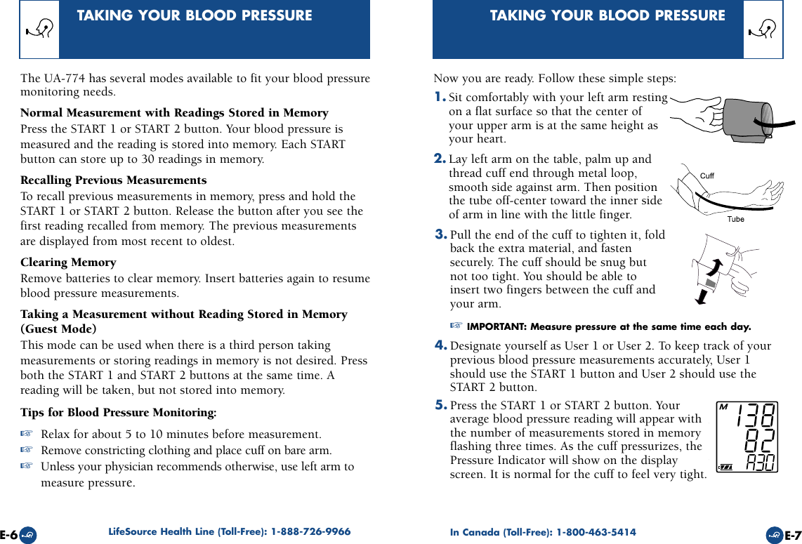 Page 5 of 11 - Lifesource Lifesource-Ua-774-Users-Manual- Pages From UA_774composite  Lifesource-ua-774-users-manual