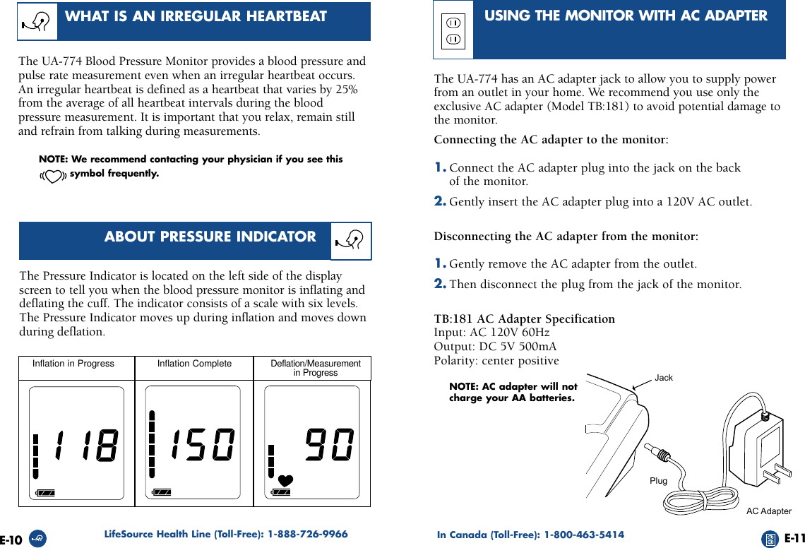 Page 7 of 11 - Lifesource Lifesource-Ua-774-Users-Manual- Pages From UA_774composite  Lifesource-ua-774-users-manual