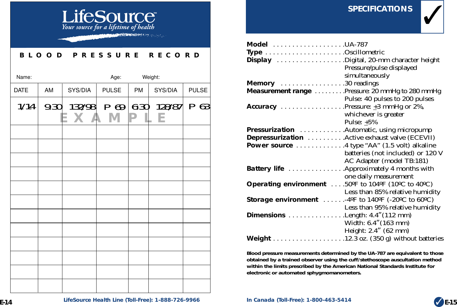 Page 10 of 11 - Lifesource Lifesource-Ua-787-Users-Manual-  Lifesource-ua-787-users-manual