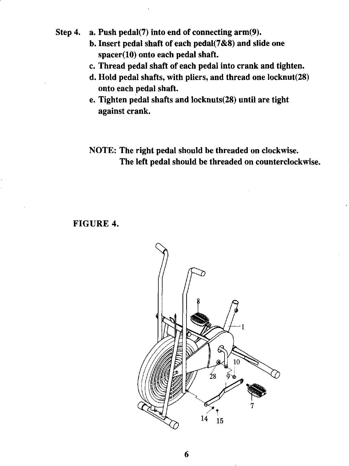 Page 6 of 12 - Lifestyler 142288000 User Manual  BICYCLE EXERCISER - Manuals And Guides L0101043