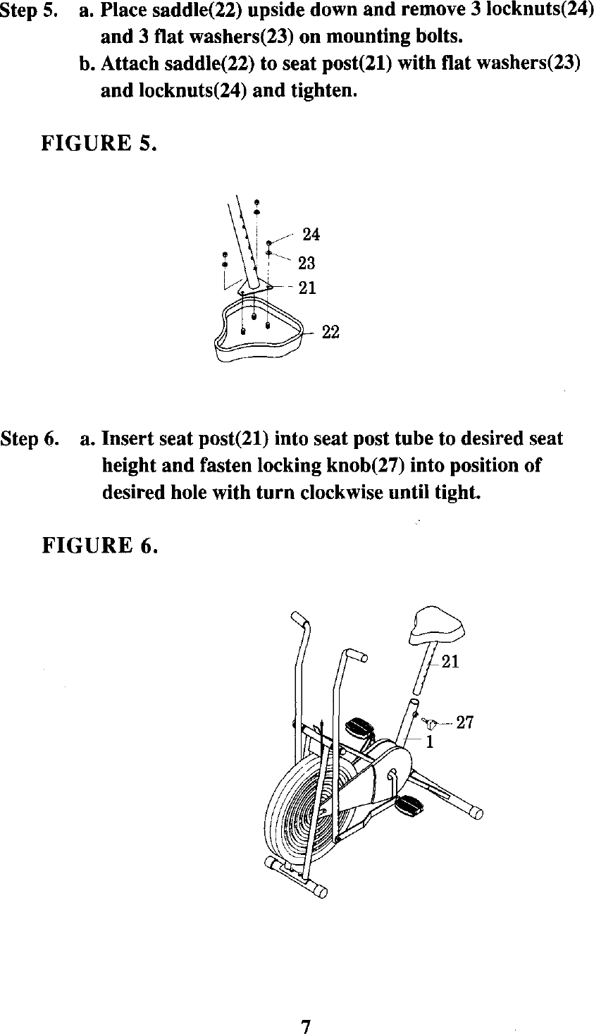 Page 7 of 12 - Lifestyler 142288000 User Manual  BICYCLE EXERCISER - Manuals And Guides L0101043