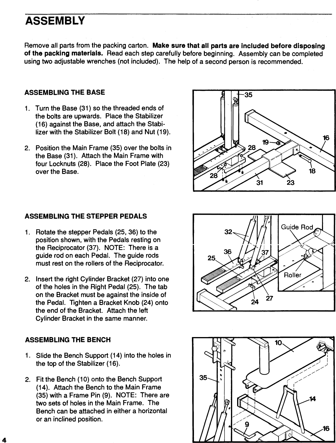 Page 4 of 12 - Lifestyler 831156430 User Manual  FLEX PLUS STEPPER - Manuals And Guides L0911176