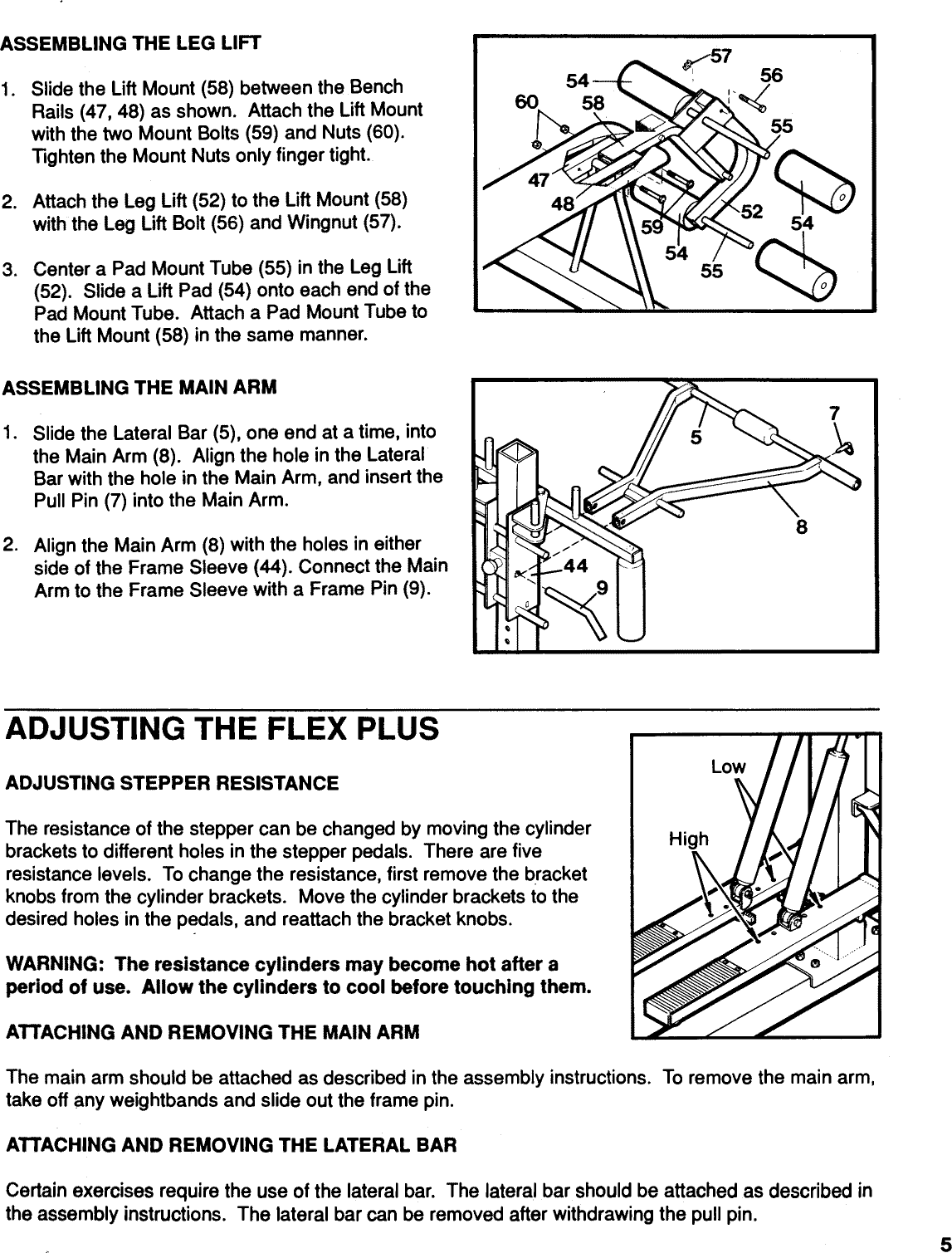 Page 5 of 12 - Lifestyler 831156430 User Manual  FLEX PLUS STEPPER - Manuals And Guides L0911176