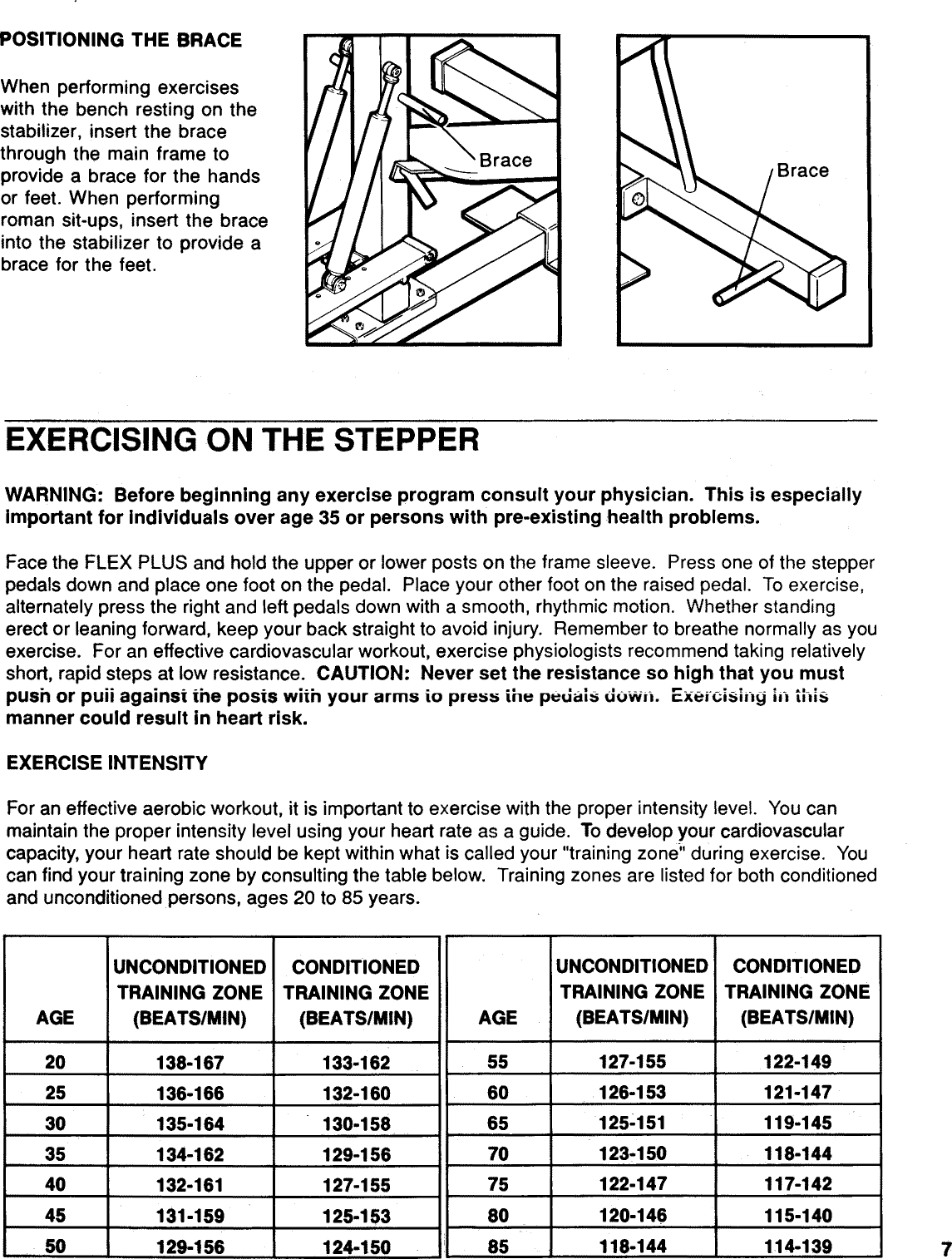 Page 7 of 12 - Lifestyler 831156430 User Manual  FLEX PLUS STEPPER - Manuals And Guides L0911176