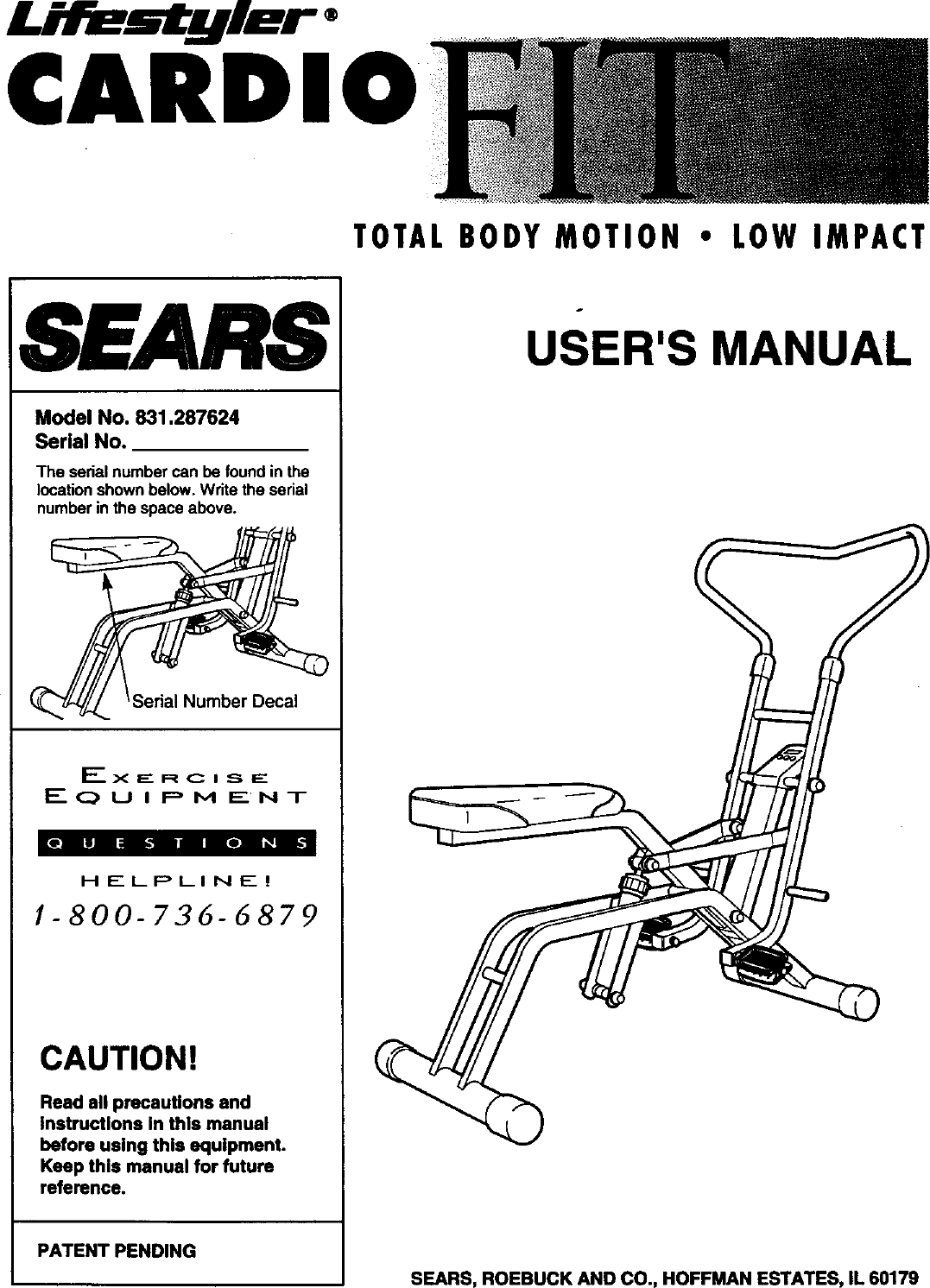 Page 1 of 12 - Lifestyler 831287624 User Manual  CARDIO FIT - Manuals And Guides 99020187