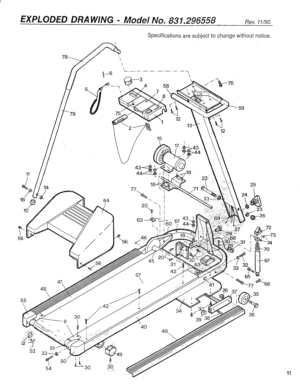 Page 11 of 12 - Lifestyler 831296558 User Manual  2800 TREADMILL - Manuals And Guides L0808210