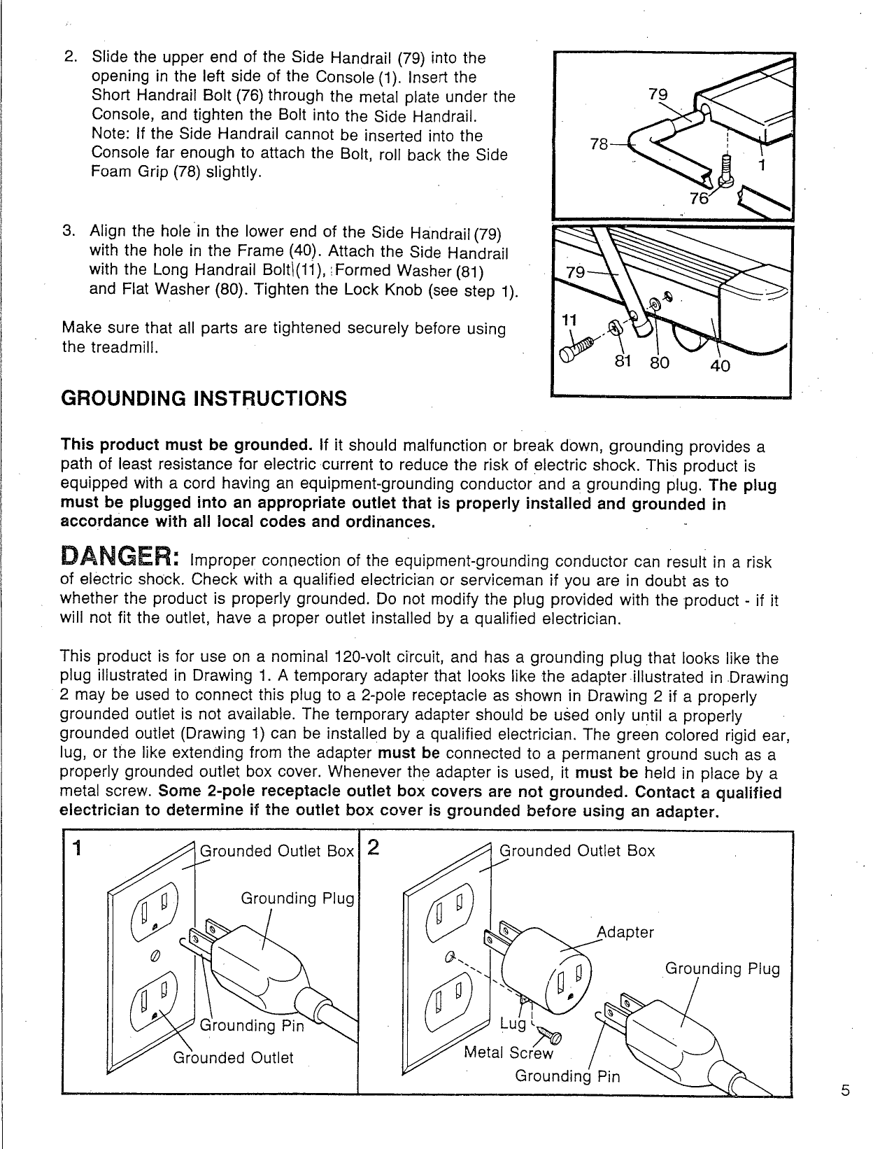 Page 5 of 12 - Lifestyler 831296558 User Manual  2800 TREADMILL - Manuals And Guides L0808210