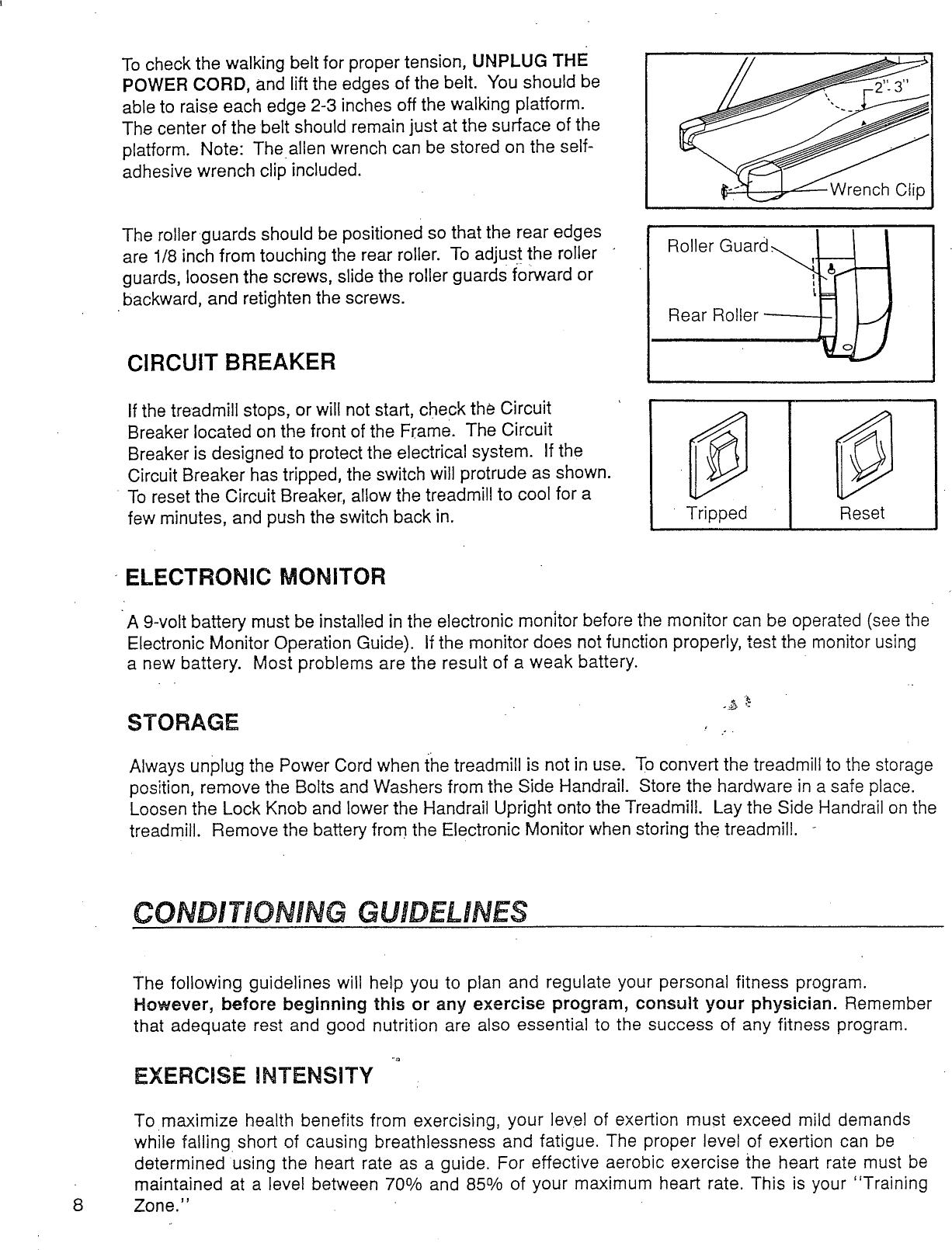 Page 8 of 12 - Lifestyler 831296558 User Manual  2800 TREADMILL - Manuals And Guides L0808210