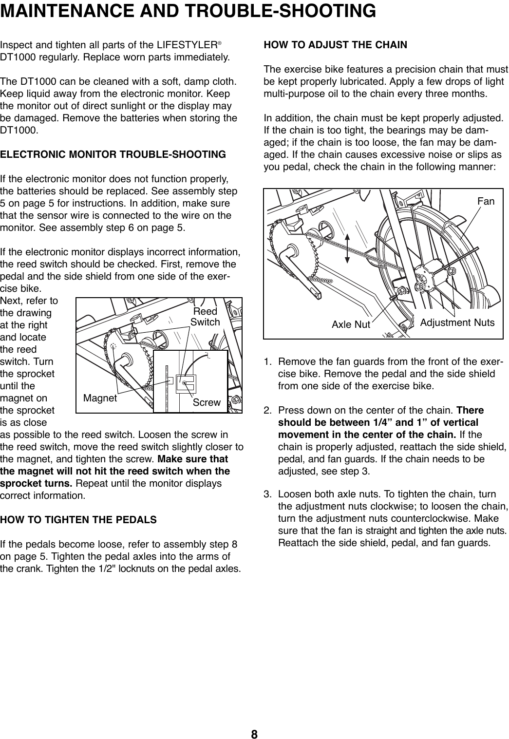 Page 8 of 12 - Lifestyler Lifestyler-288262-Owners-Manual *288262-144375