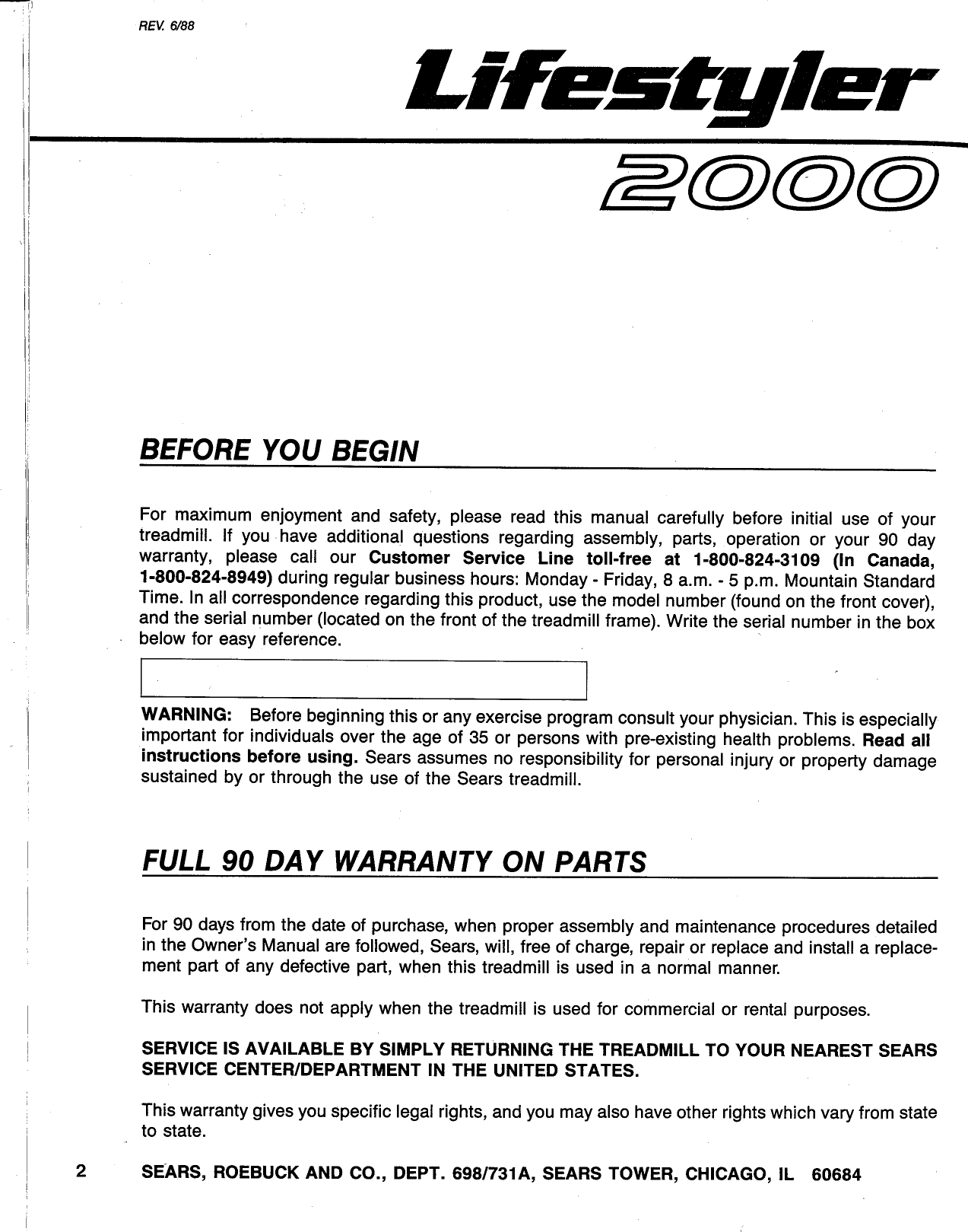 Page 2 of 8 - Lifestyler Lifestyler-296420-Owners-Manual