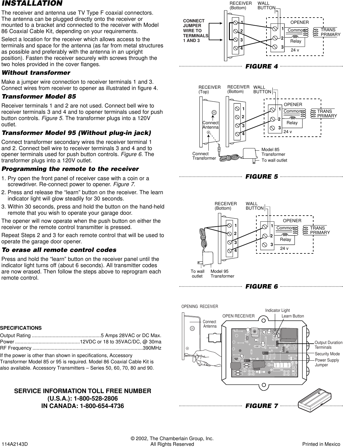 Liftmaster Automobile Parts 412Hm Users Manual RAD