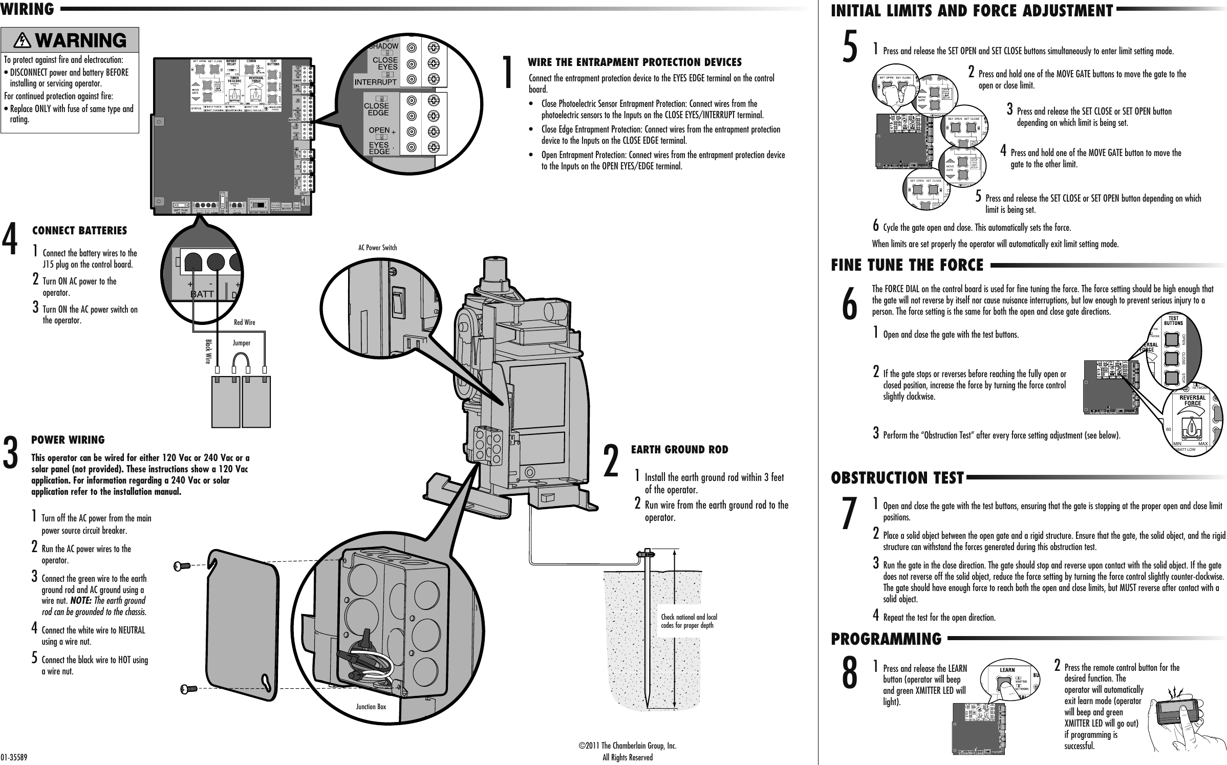 Page 2 of 2 - Liftmaster Liftmaster-Csw24V-Quick-Start-Guide 01-35589
