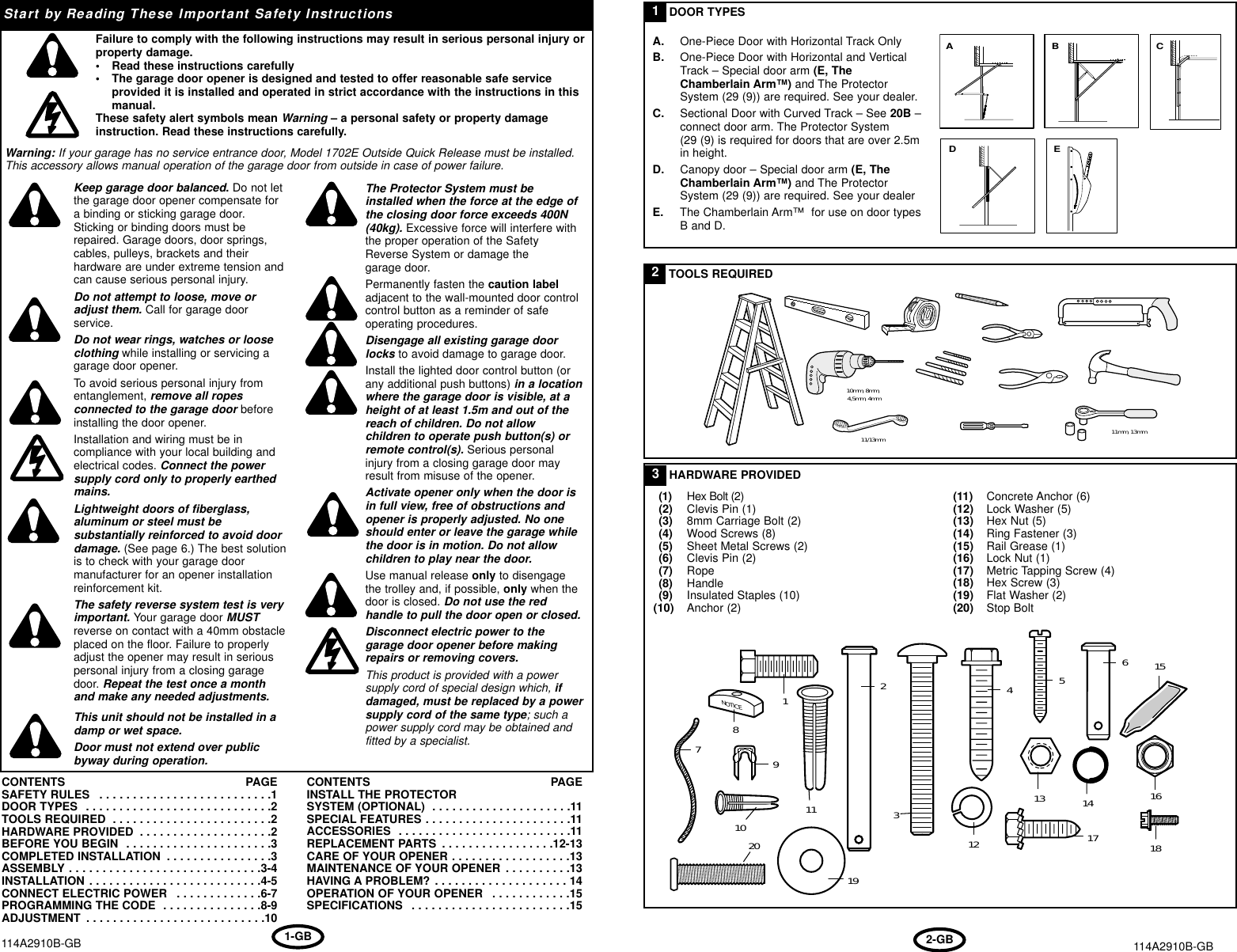 Page 2 of 9 - Liftmaster Liftmaster-Garage-Door-Opener-1000A-Users-Manual-  Liftmaster-garage-door-opener-1000a-users-manual
