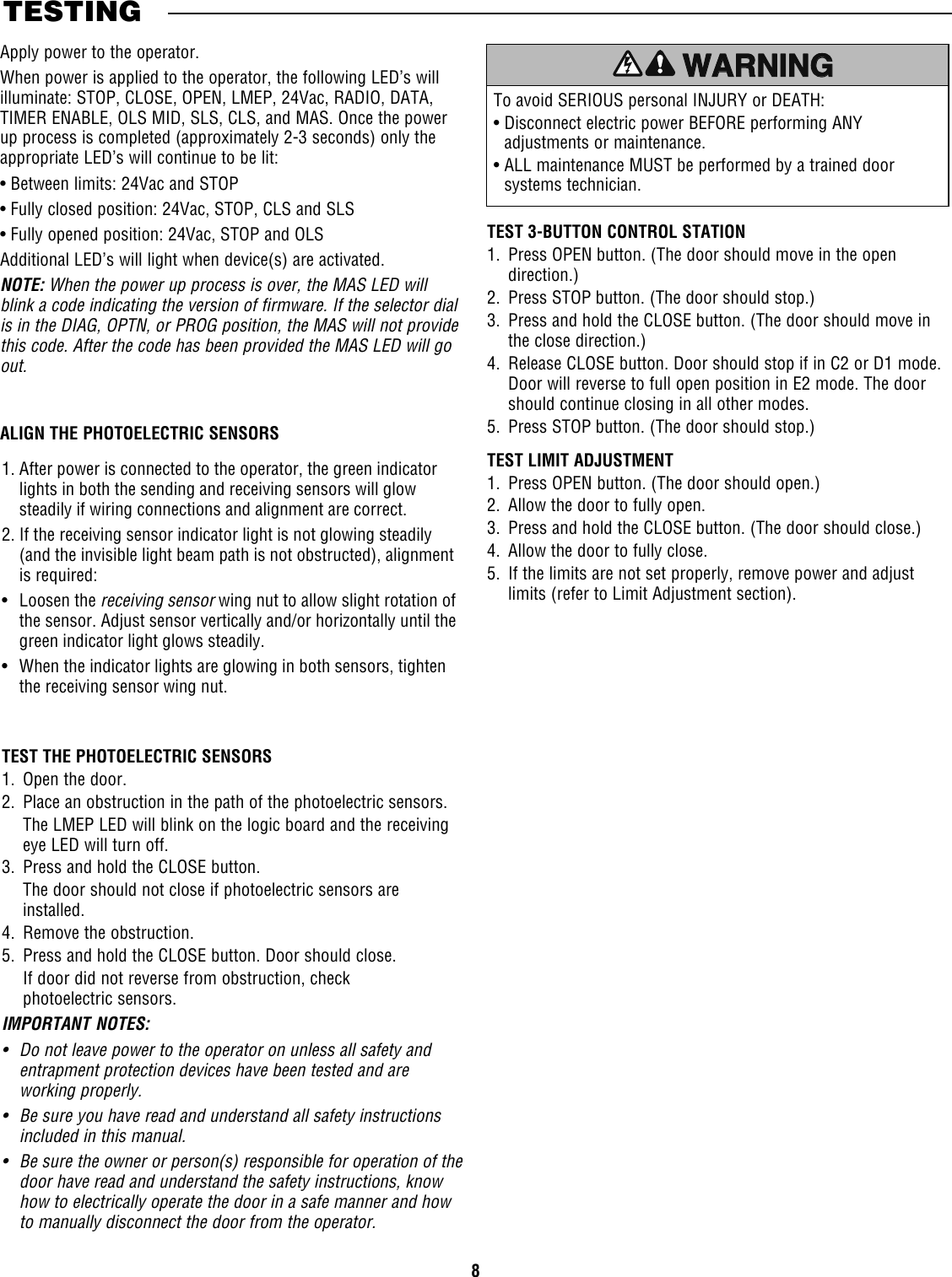 Liftmaster Gh Owners Manual 01 35242