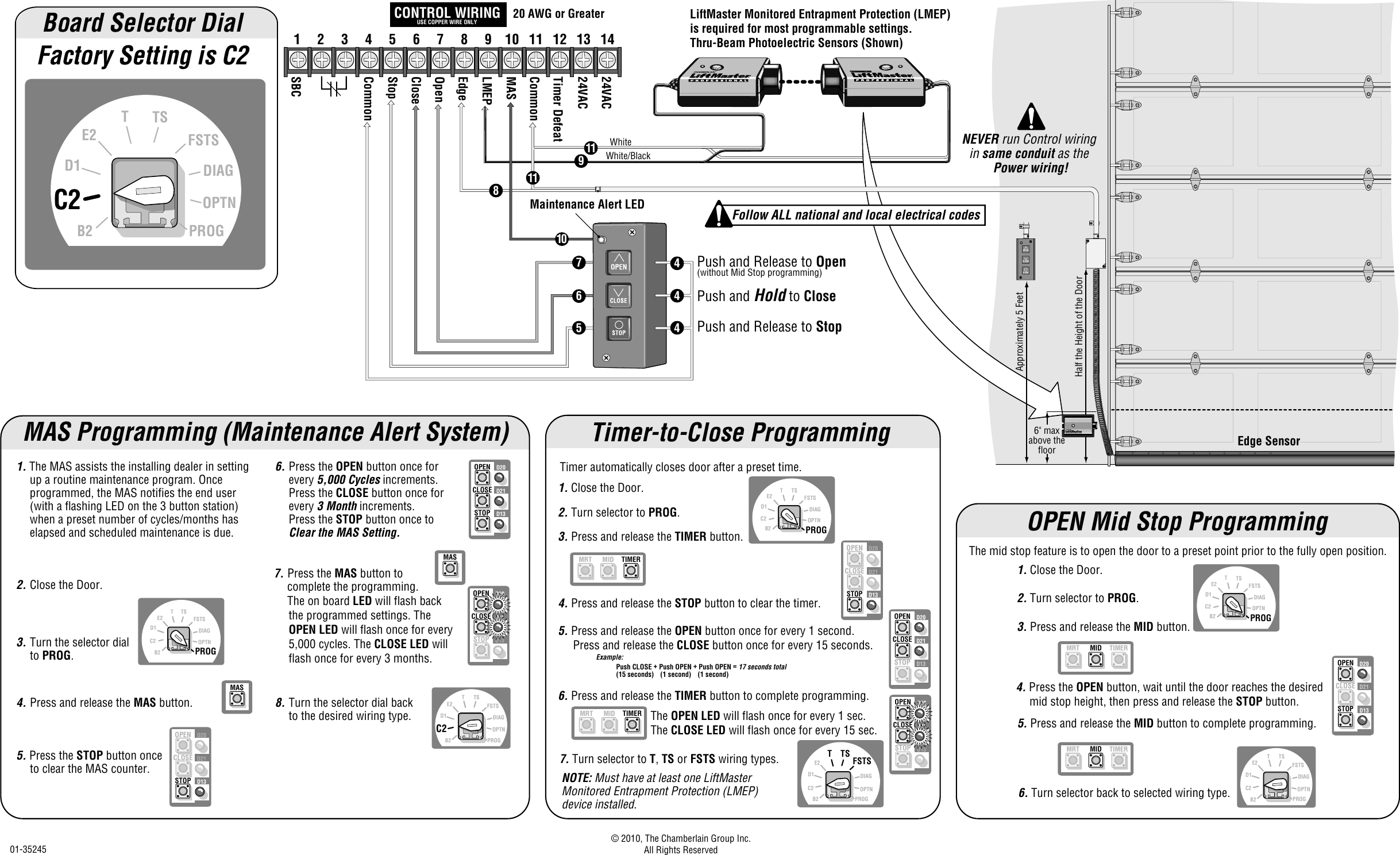 Liftmaster Gh Quick Start Guide 01 35245