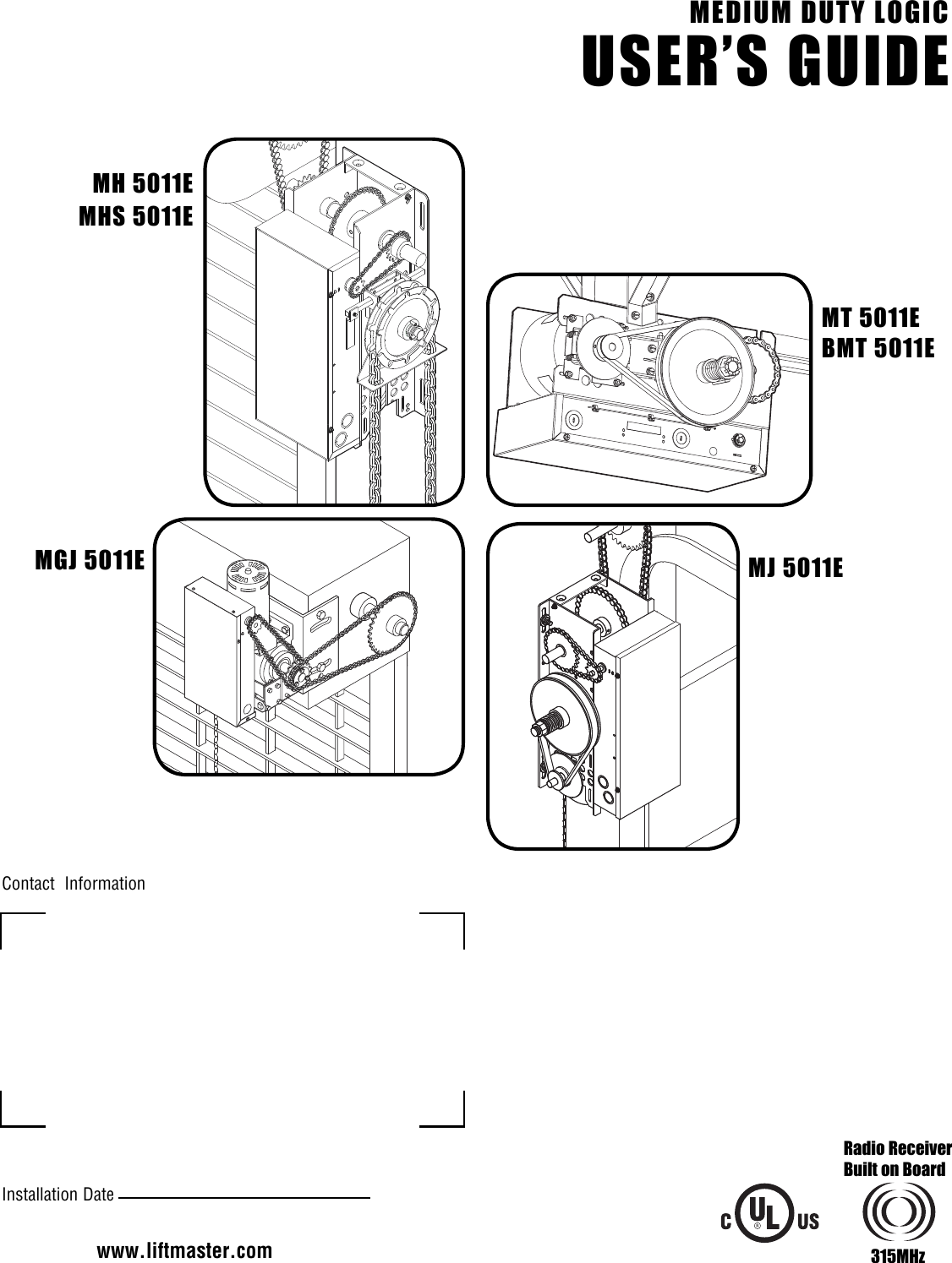 Page 1 of 12 - Liftmaster Liftmaster-Mt-Owners-Manual 01-34215