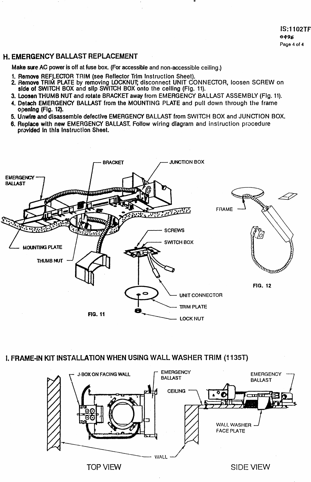 Page 4 of 4 - Lightolier Lightolier-1102Tf-Users-Manual- IS_1102TF  Lightolier-1102tf-users-manual