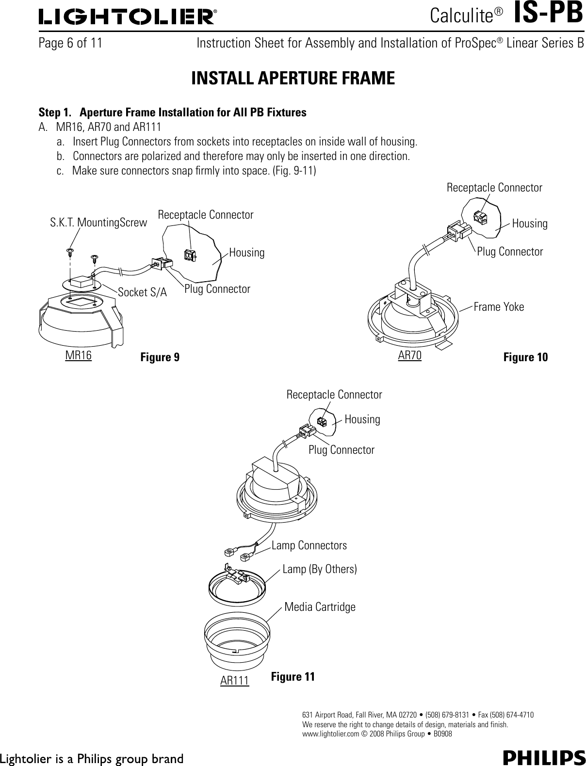 Page 6 of 11 - Lightolier Lightolier-Calculite-Prospec-Linear-Downlight-Pb-Users-Manual- IS-PB  Lightolier-calculite-prospec-linear-downlight-pb-users-manual