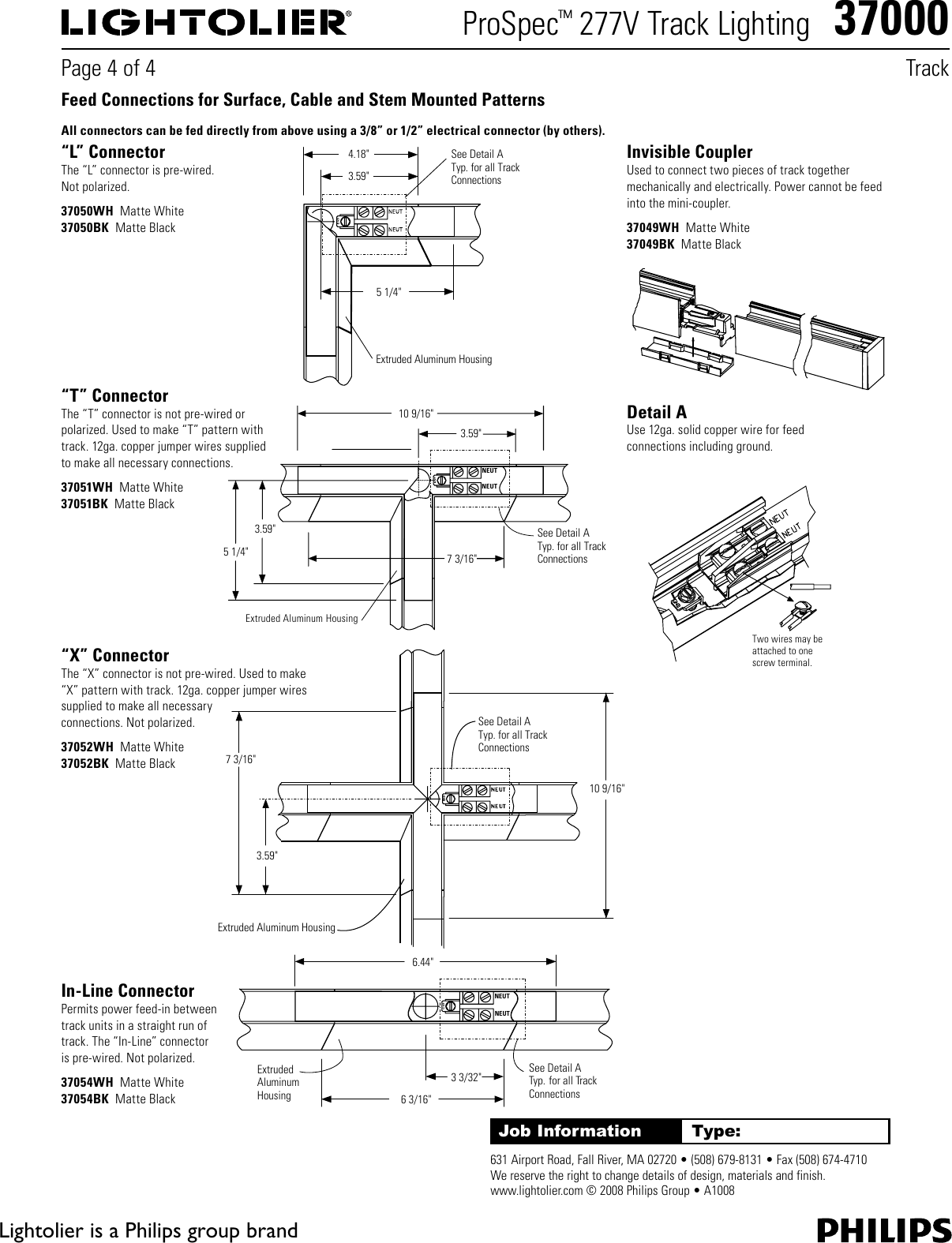 Lightolier Prospectm 37000 Users Manual