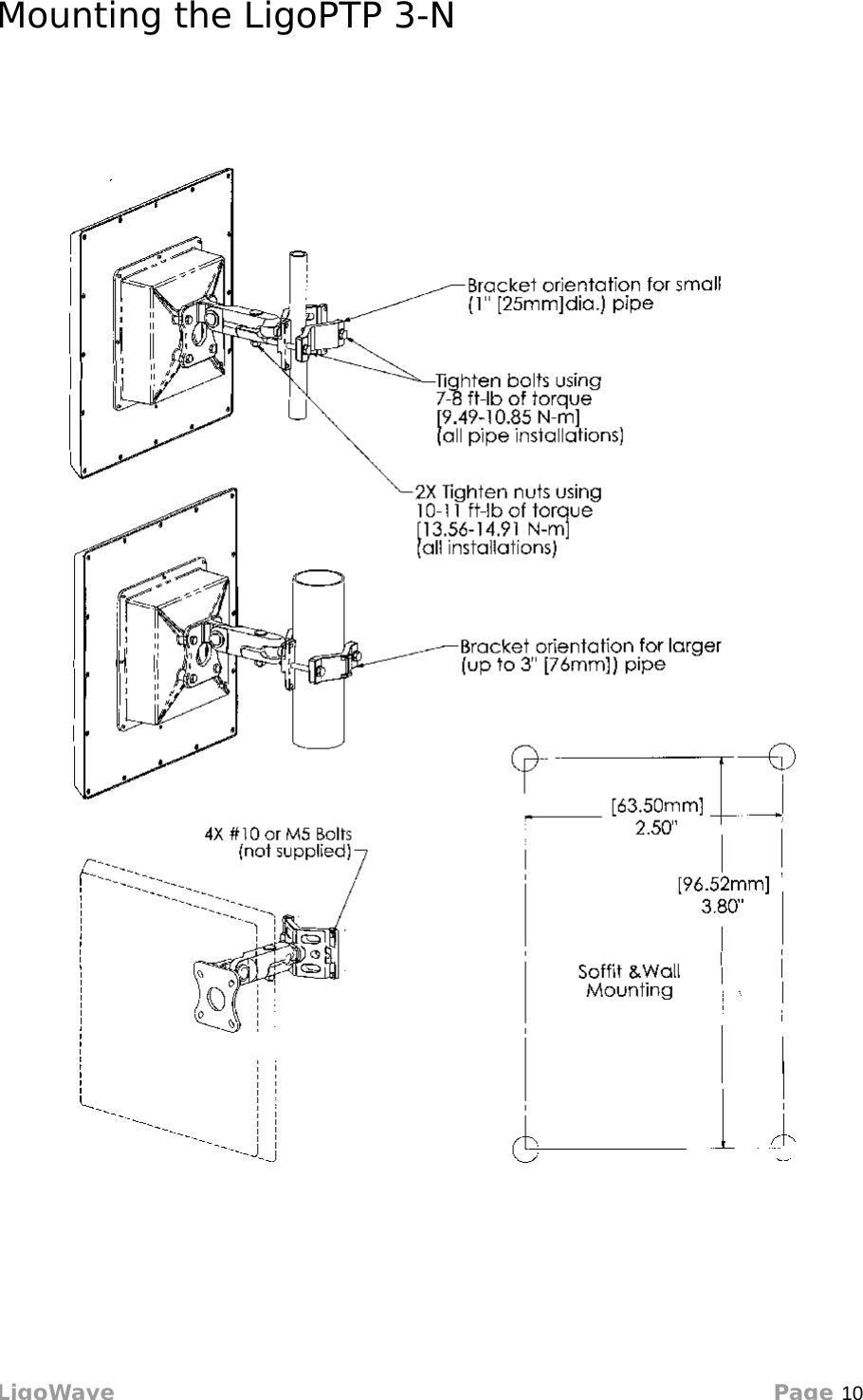 Mounting the LigoPTP 3-NLigoWave Page 10