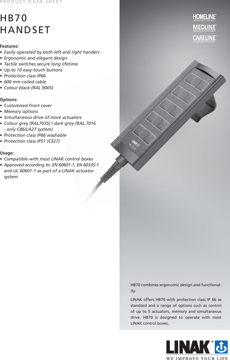 Page 1 of 8 - Linak Linak-Hb70-Users-Manual- HB70_ver_s_eng  Linak-hb70-users-manual