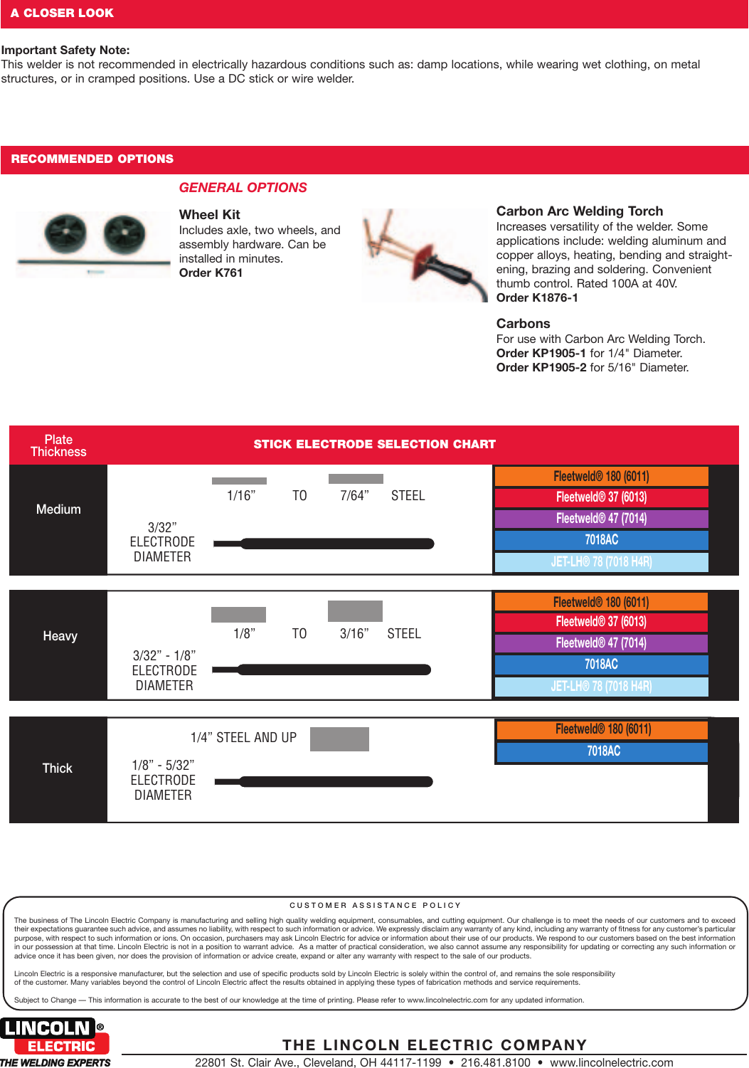 Page 2 of 2 - Lincoln-Electric Lincoln-Electric-Ac-225-Users-Manual- Stick Welders  Lincoln-electric-ac-225-users-manual