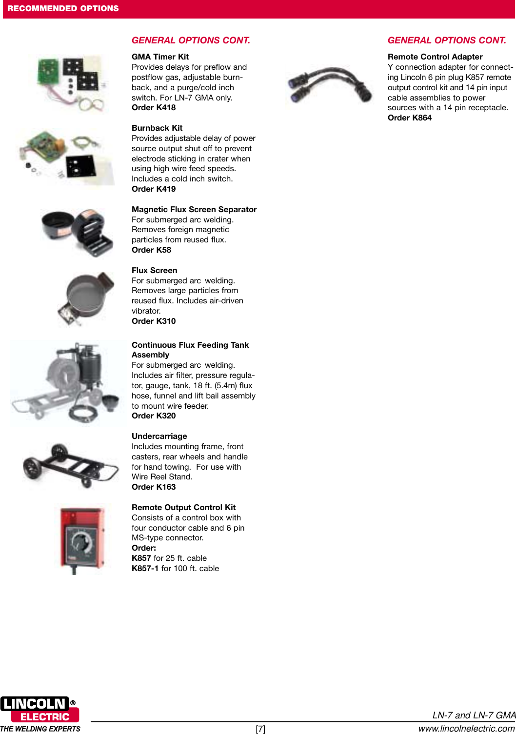 Page 7 of 8 - Lincoln-Electric Lincoln-Electric-Gma-Wire-Feeders-Ln-7-Users-Manual- Semiautomatic Wire Feeders  Lincoln-electric-gma-wire-feeders-ln-7-users-manual