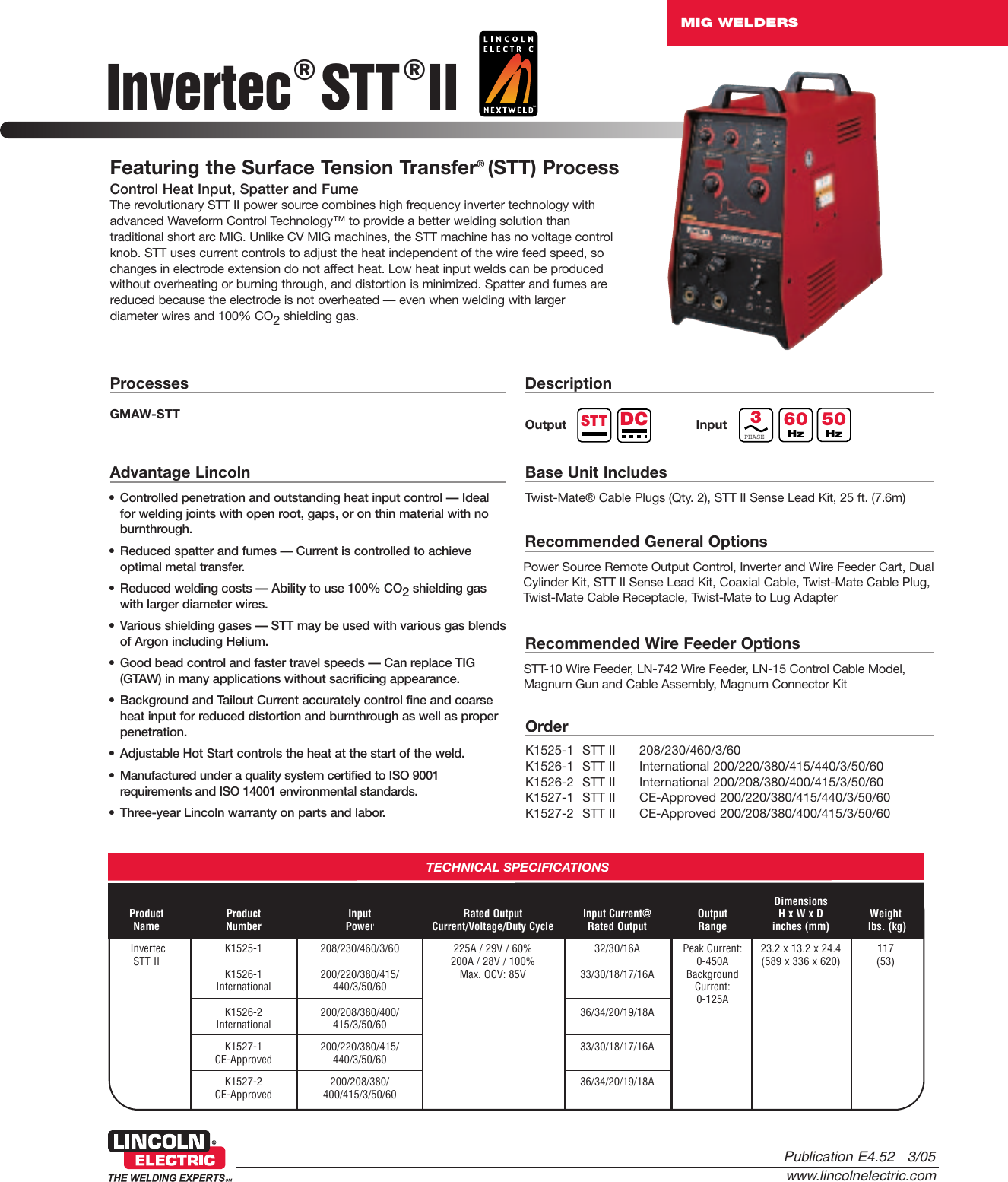 Page 1 of 8 - Lincoln-Electric Lincoln-Electric-Invertec-Stt-Ii-Users-Manual- MIG Welders  Lincoln-electric-invertec-stt-ii-users-manual