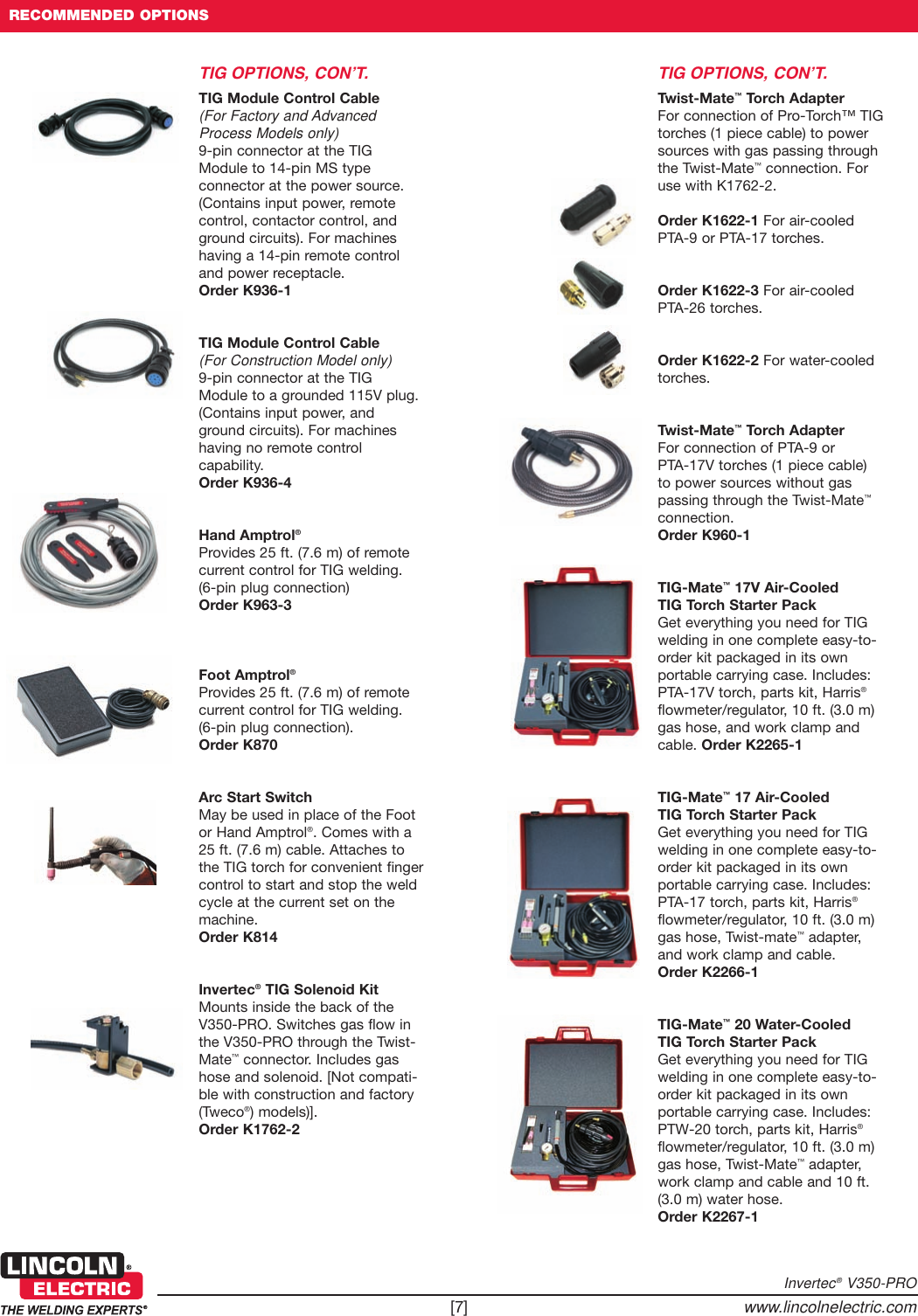 Page 7 of 8 - Lincoln-Electric Lincoln-Electric-Invertec-V350-Pro-Users-Manual- Multi-Process Welders  Lincoln-electric-invertec-v350-pro-users-manual