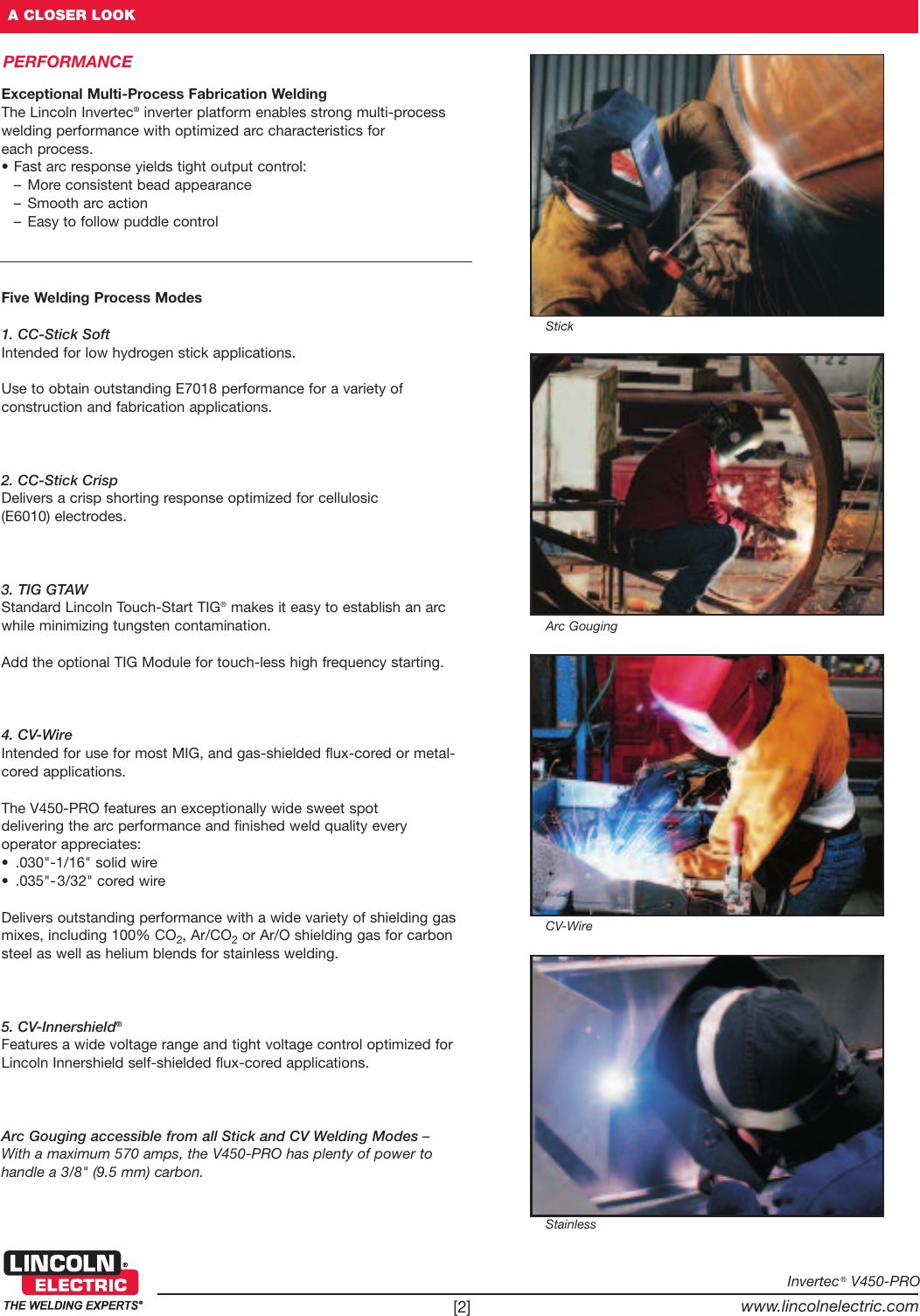 Page 2 of 8 - Lincoln-Electric Lincoln-Electric-Invertec-V450-Pro-Users-Manual- Multi-Process Welders Lincoln-electric-invertec-v450-pro-users-manual