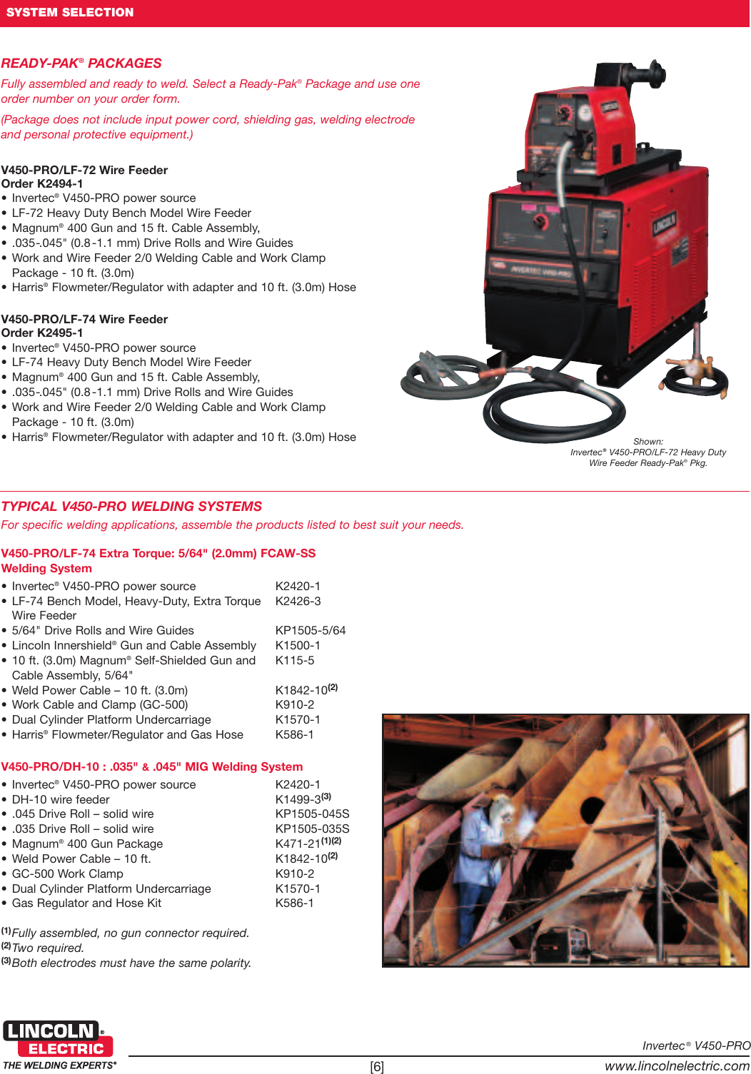 Page 6 of 8 - Lincoln-Electric Lincoln-Electric-Invertec-V450-Pro-Users-Manual- Multi-Process Welders Lincoln-electric-invertec-v450-pro-users-manual