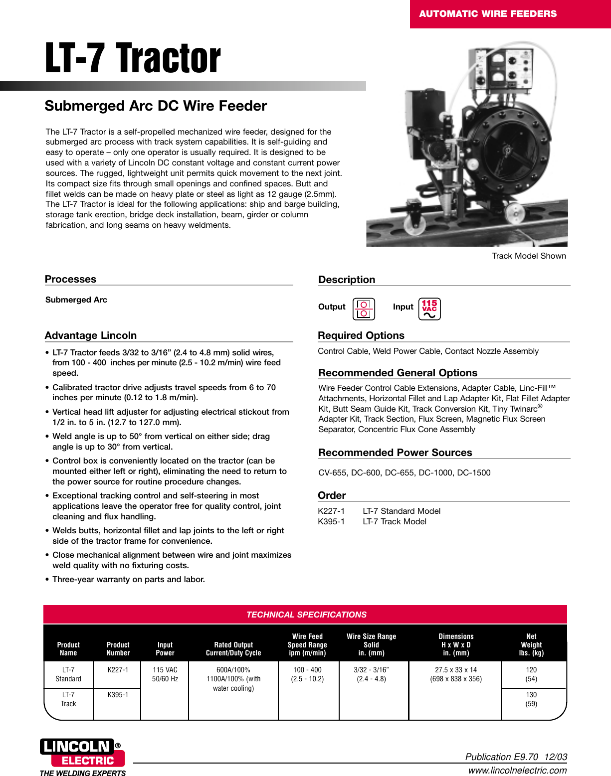 Lincoln Electric Service Manuals