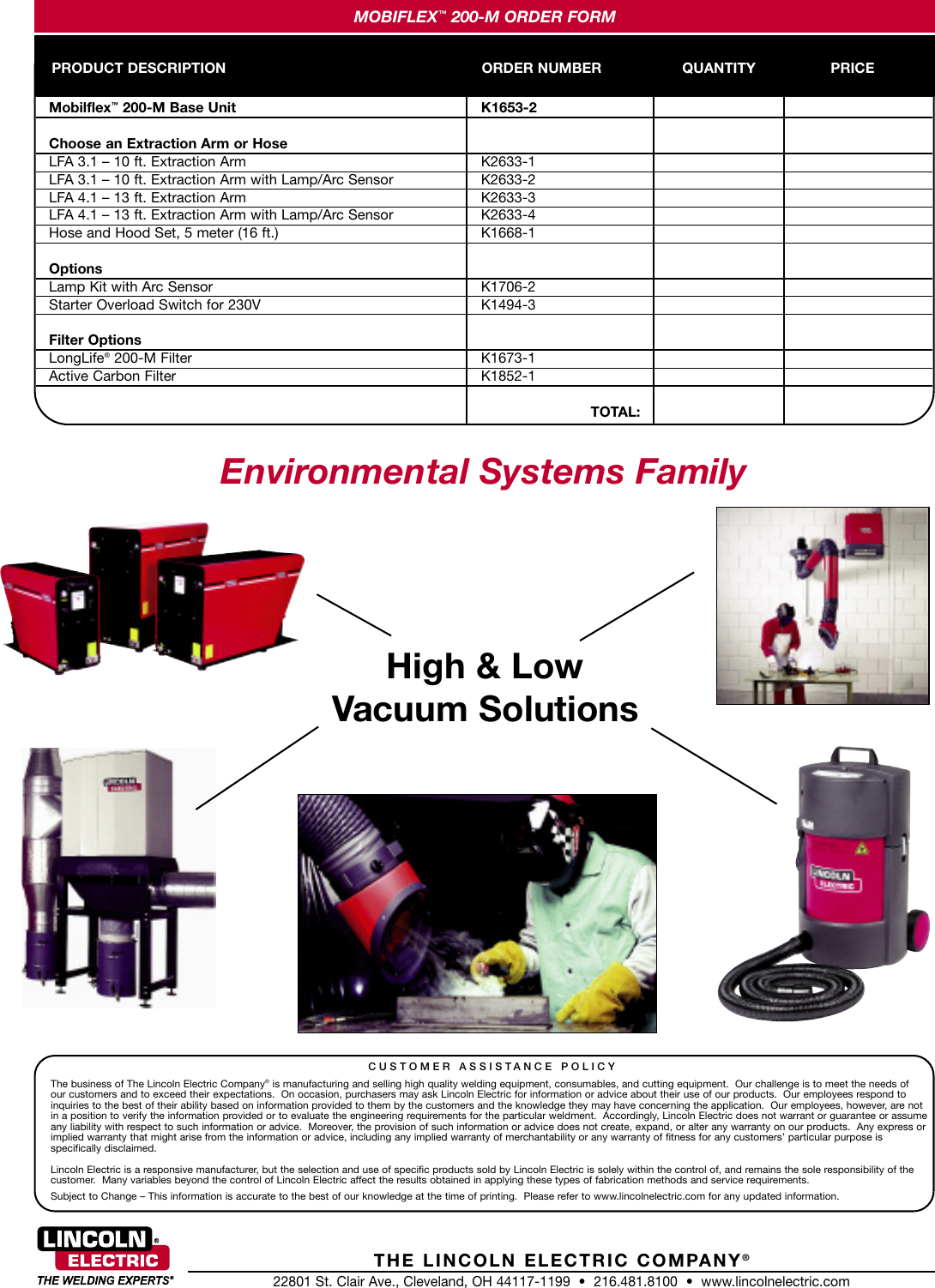 Page 4 of 4 - Lincoln-Electric Lincoln-Electric-Mobiflex-200-M-Users-Manual- Environmental Systems  Lincoln-electric-mobiflex-200-m-users-manual