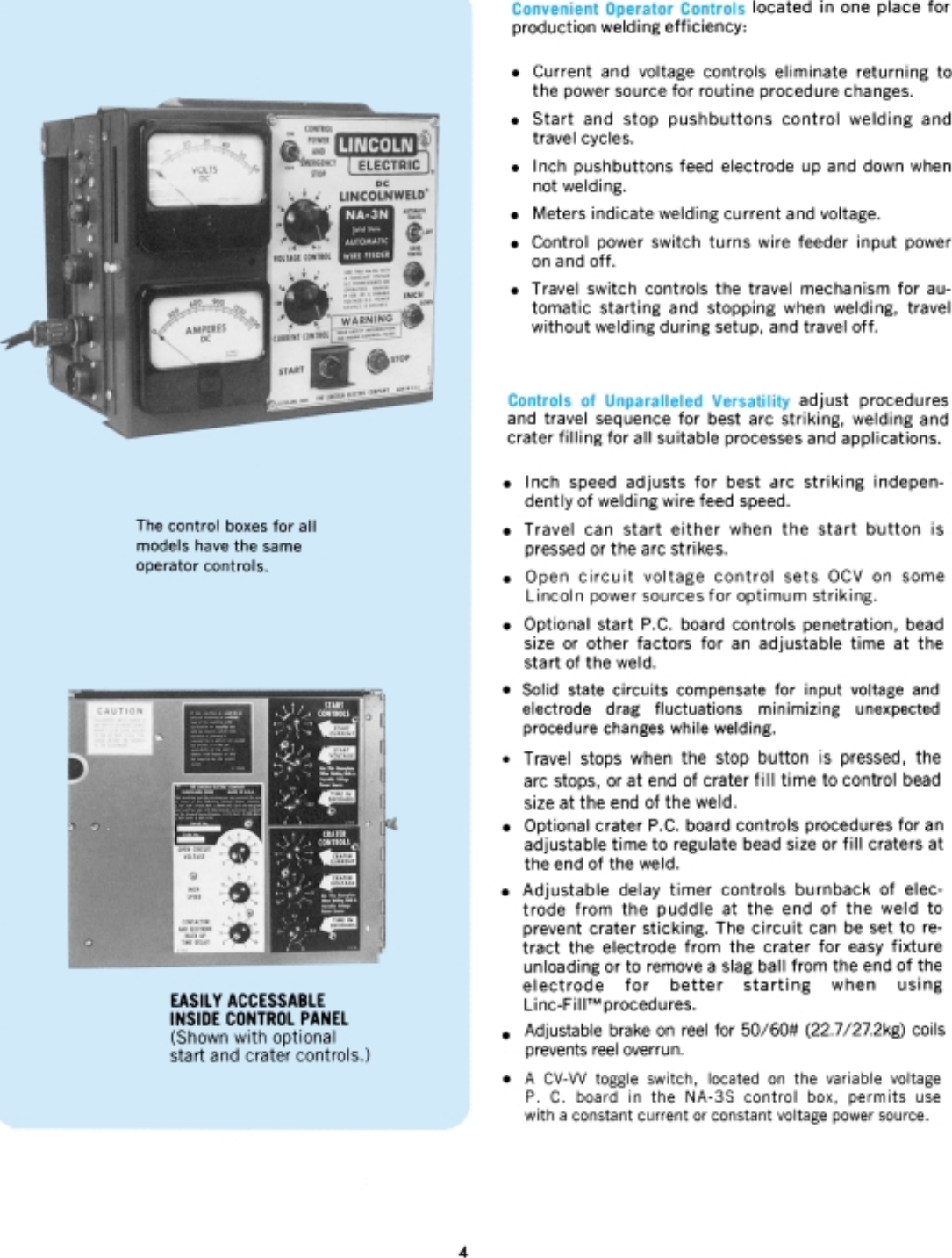 Page 4 of 8 - Lincoln-Electric Lincoln-Electric-Na-3-Users-Manual- Automatic Wire Feeders  Lincoln-electric-na-3-users-manual
