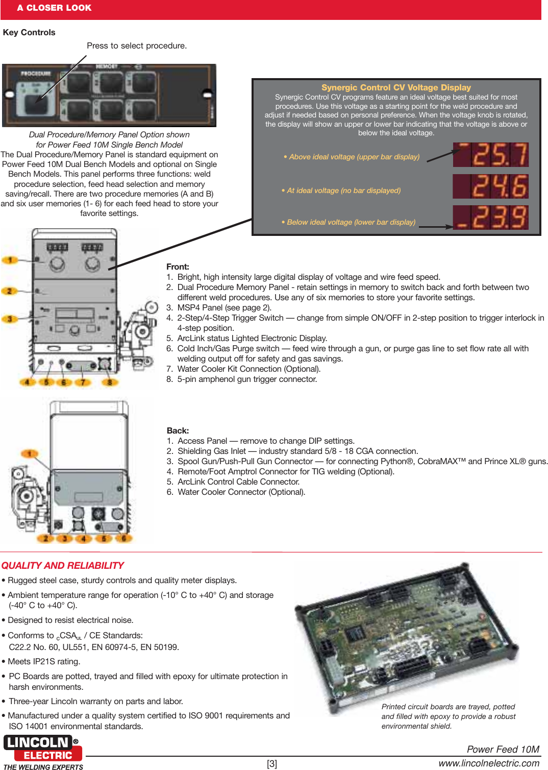 Page 3 of 8 - Lincoln-Electric Lincoln-Electric-Power-Feed-10M-Users-Manual- Semiautomatic Wire Feeders Lincoln-electric-power-feed-10m-users-manual
