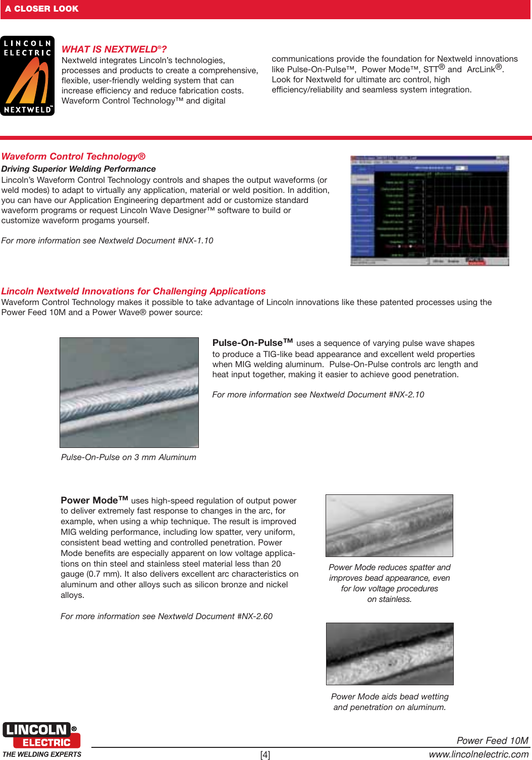 Page 4 of 8 - Lincoln-Electric Lincoln-Electric-Power-Feed-10M-Users-Manual- Semiautomatic Wire Feeders Lincoln-electric-power-feed-10m-users-manual