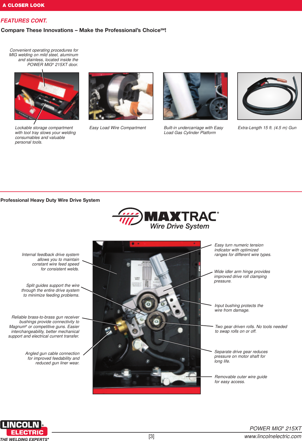 Page 3 of 8 - Lincoln-Electric Lincoln-Electric-Power-Mig-215-Xt-Users-Manual- Wire Feeder Welders  Lincoln-electric-power-mig-215-xt-users-manual