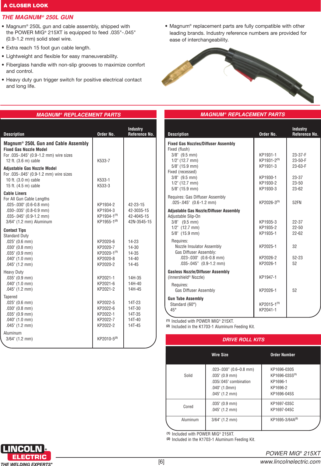 Page 6 of 8 - Lincoln-Electric Lincoln-Electric-Power-Mig-215-Xt-Users-Manual- Wire Feeder Welders  Lincoln-electric-power-mig-215-xt-users-manual