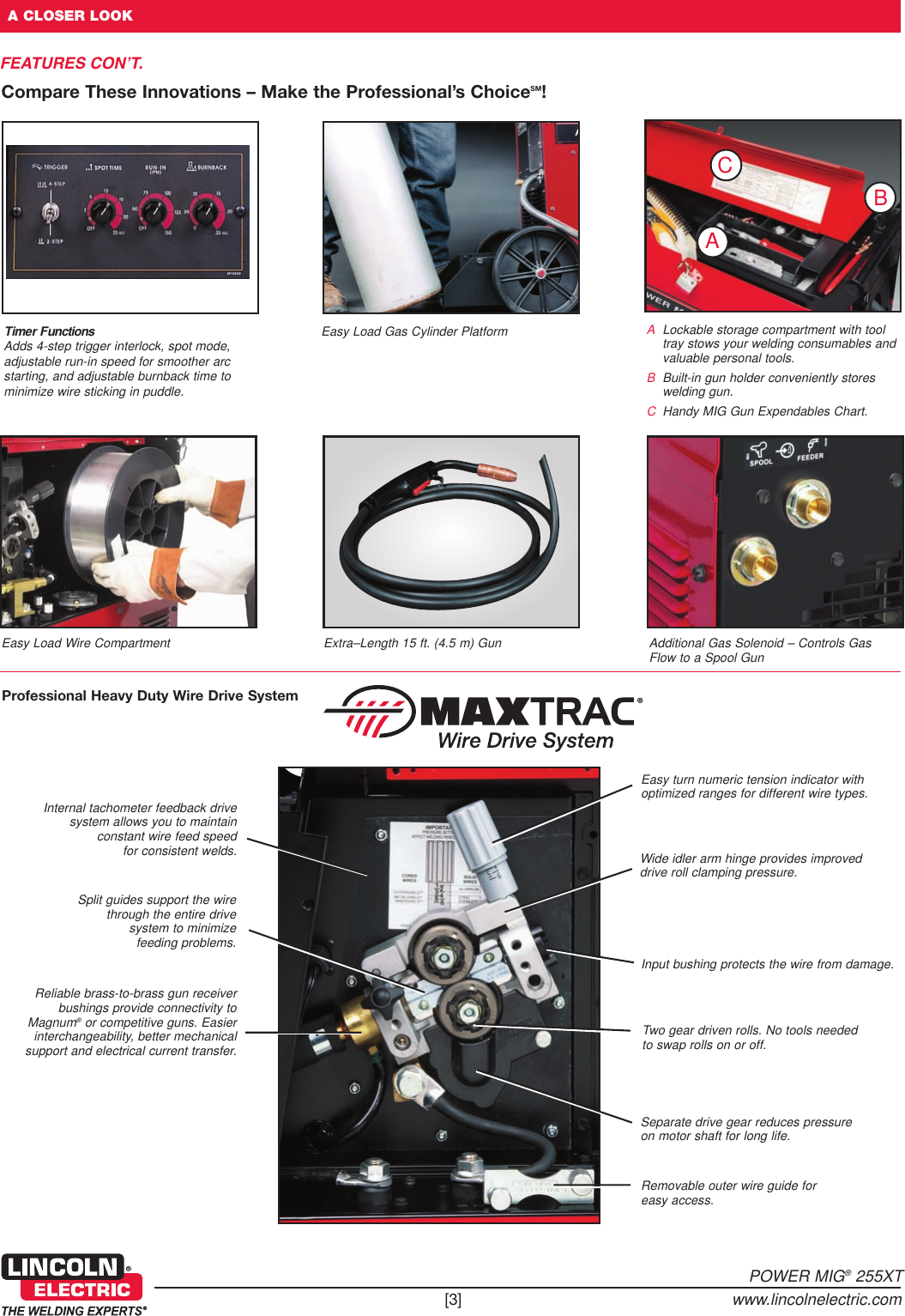 Page 3 of 8 - Lincoln-Electric Lincoln-Electric-Power-Mig-255Xt-Users-Manual- Wire Feeder/Welders  Lincoln-electric-power-mig-255xt-users-manual