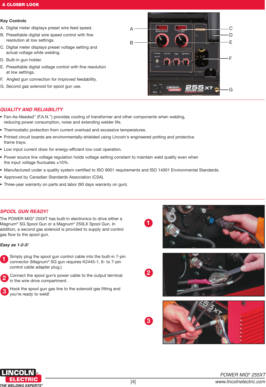 Page 4 of 8 - Lincoln-Electric Lincoln-Electric-Power-Mig-255Xt-Users-Manual- Wire Feeder/Welders  Lincoln-electric-power-mig-255xt-users-manual