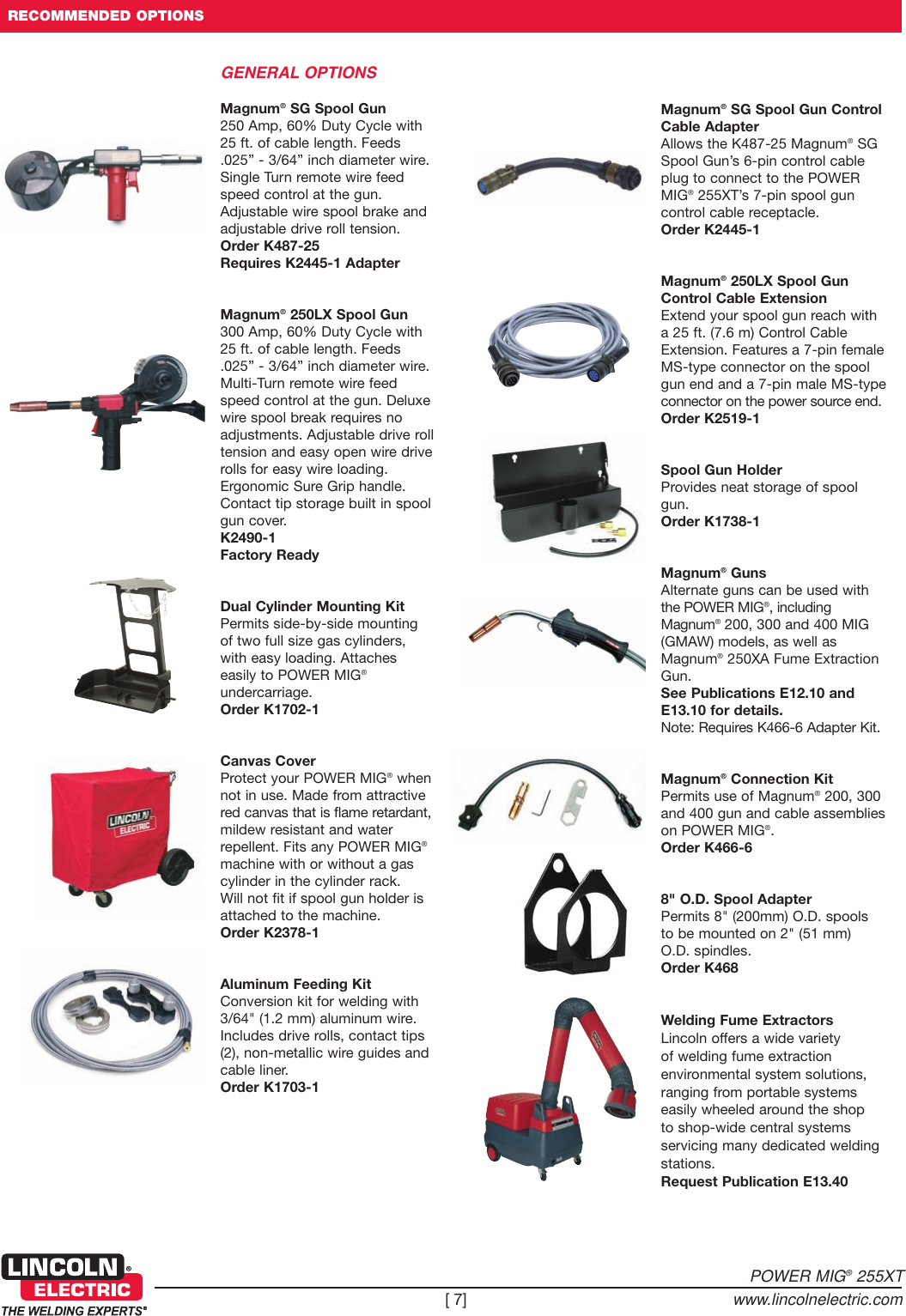 Page 7 of 8 - Lincoln-Electric Lincoln-Electric-Power-Mig-255Xt-Users-Manual- Wire Feeder/Welders  Lincoln-electric-power-mig-255xt-users-manual