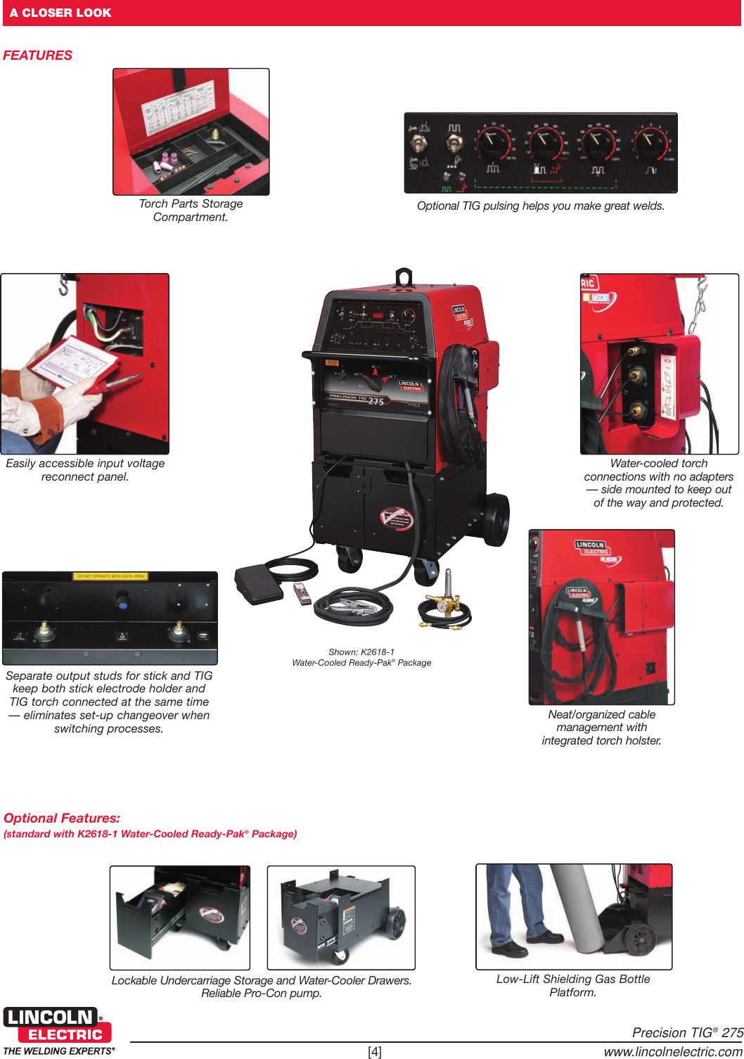 Page 4 of 8 - Lincoln-Electric Lincoln-Electric-Precision-275-Users-Manual- TIG Welders  Lincoln-electric-precision-275-users-manual