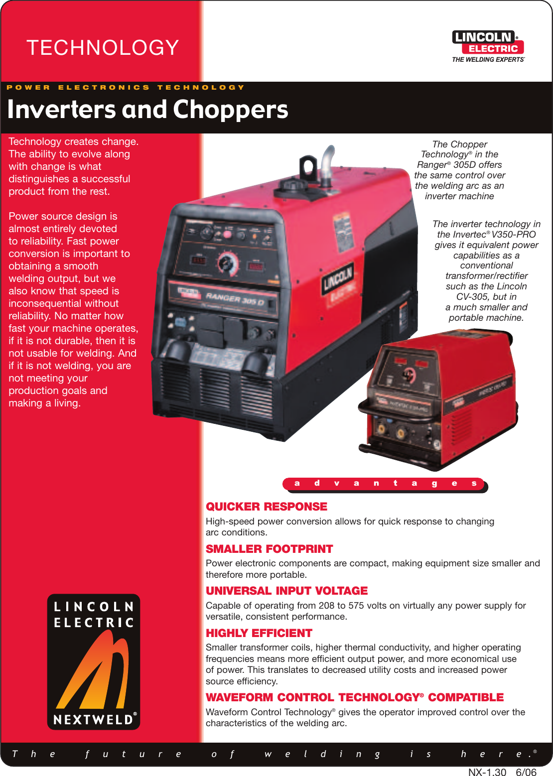 Lincoln Electric Welding Inverter And Chopper Users Manual Technology