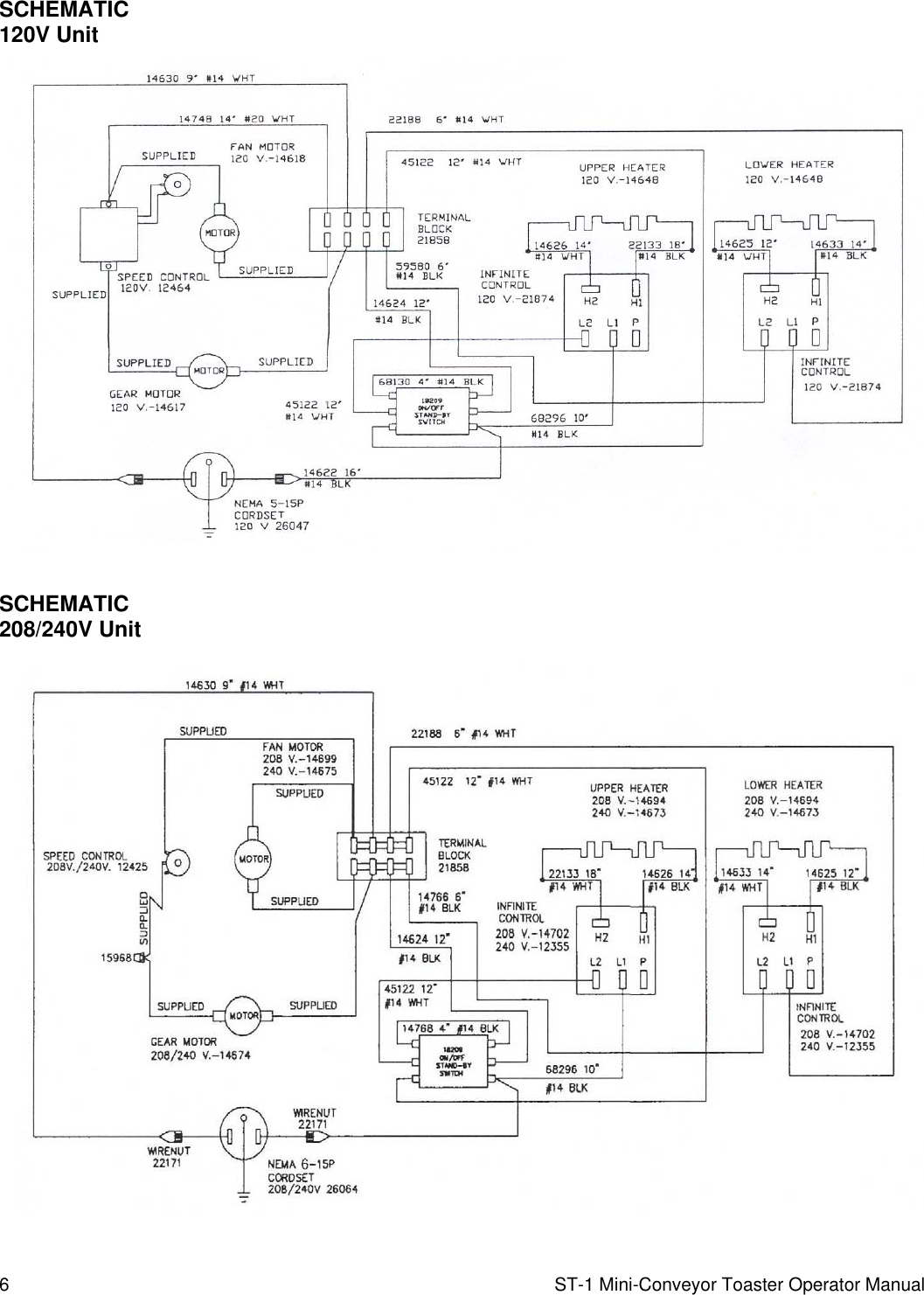 Page 6 of 8 - Lincoln Lincoln-Mini-Conveyor-Toaster-St-1-Users-Manual ST-1 Operator Manual